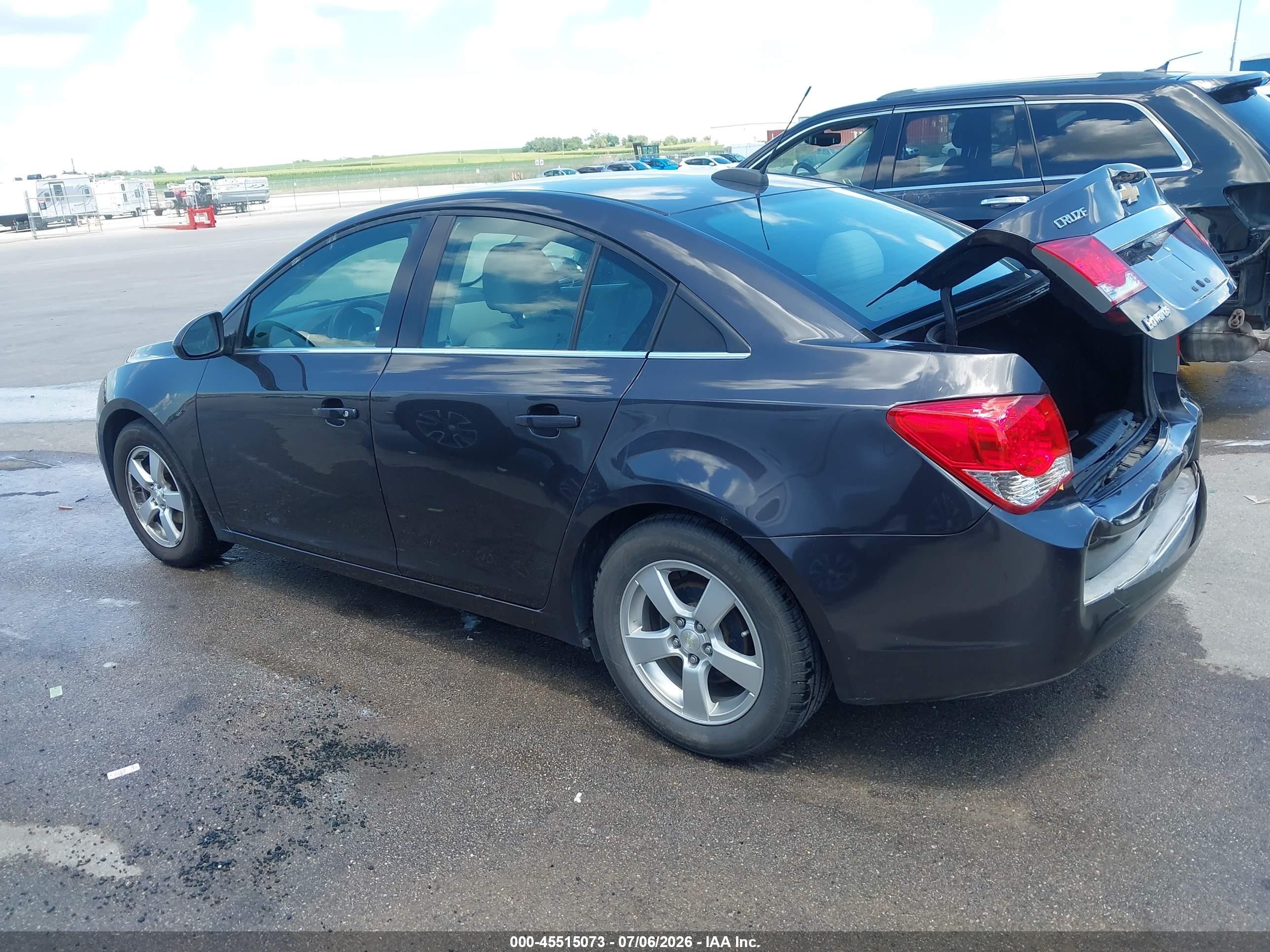 2015 Chevrolet Cruze 1lt Auto Gray vin: 1G1PC5SB9F7293309
