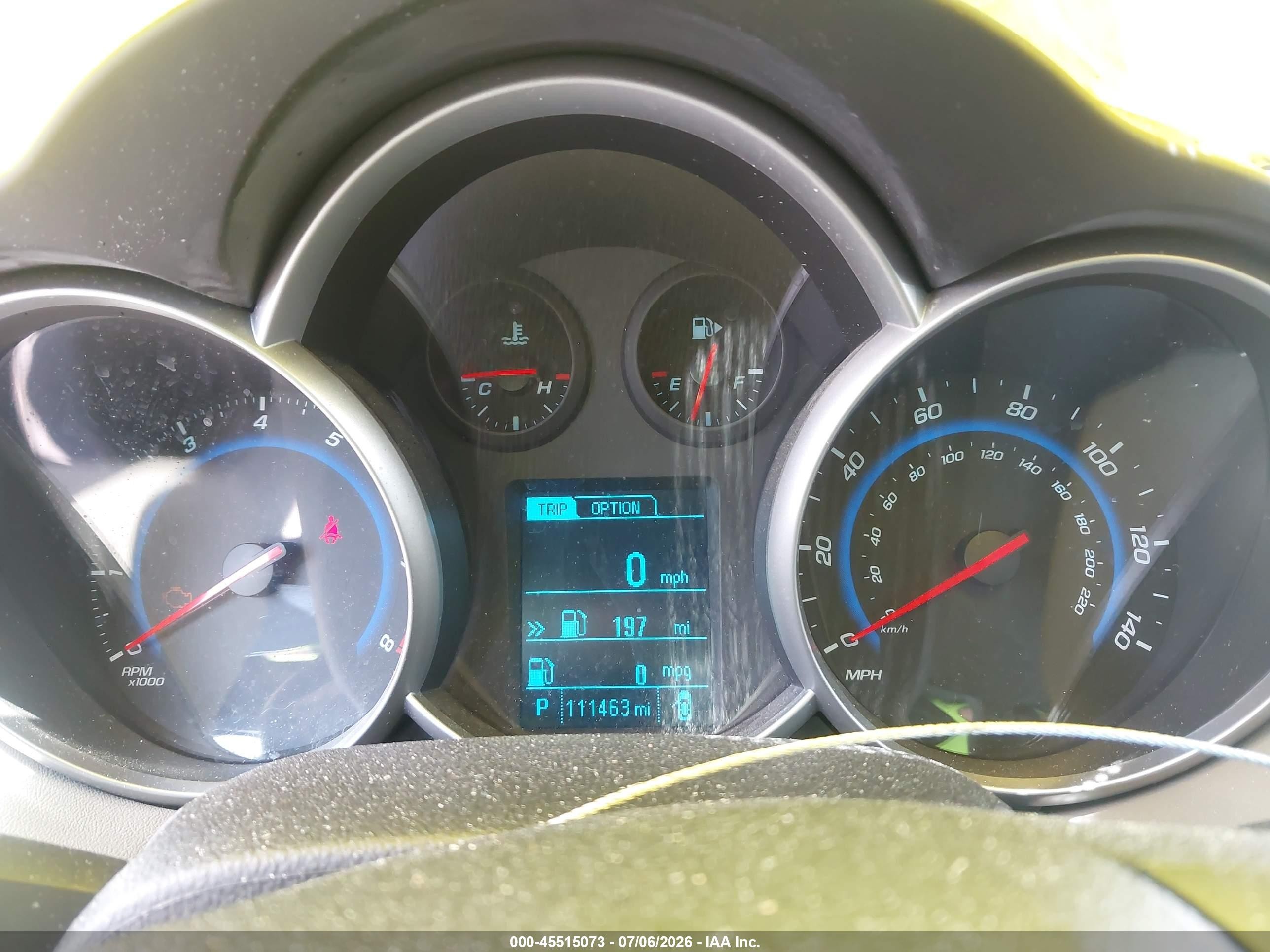 2015 Chevrolet Cruze 1lt Auto Gray vin: 1G1PC5SB9F7293309