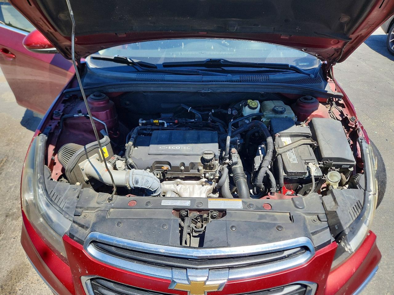 2015 Chevrolet Cruze Lt Red vin: 1G1PC5SB9F7299000