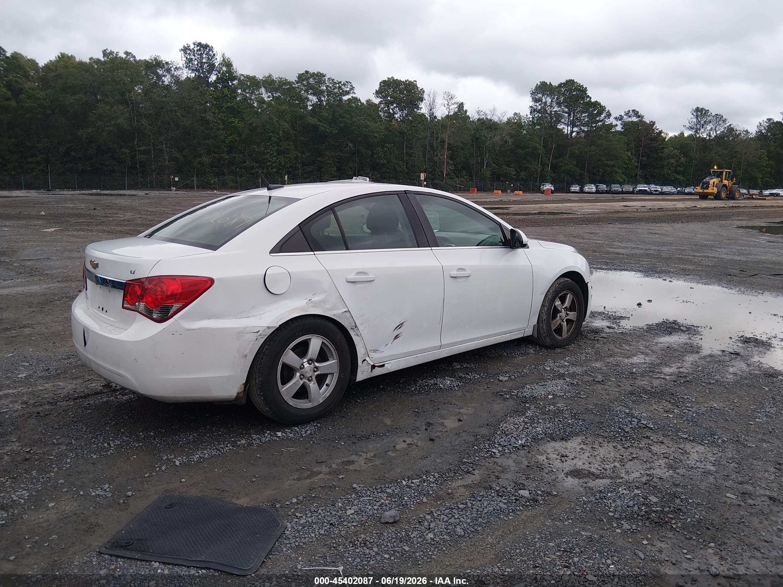 2013 Chevrolet Cruze 1lt Auto White vin: 1G1PC5SBXD7109508