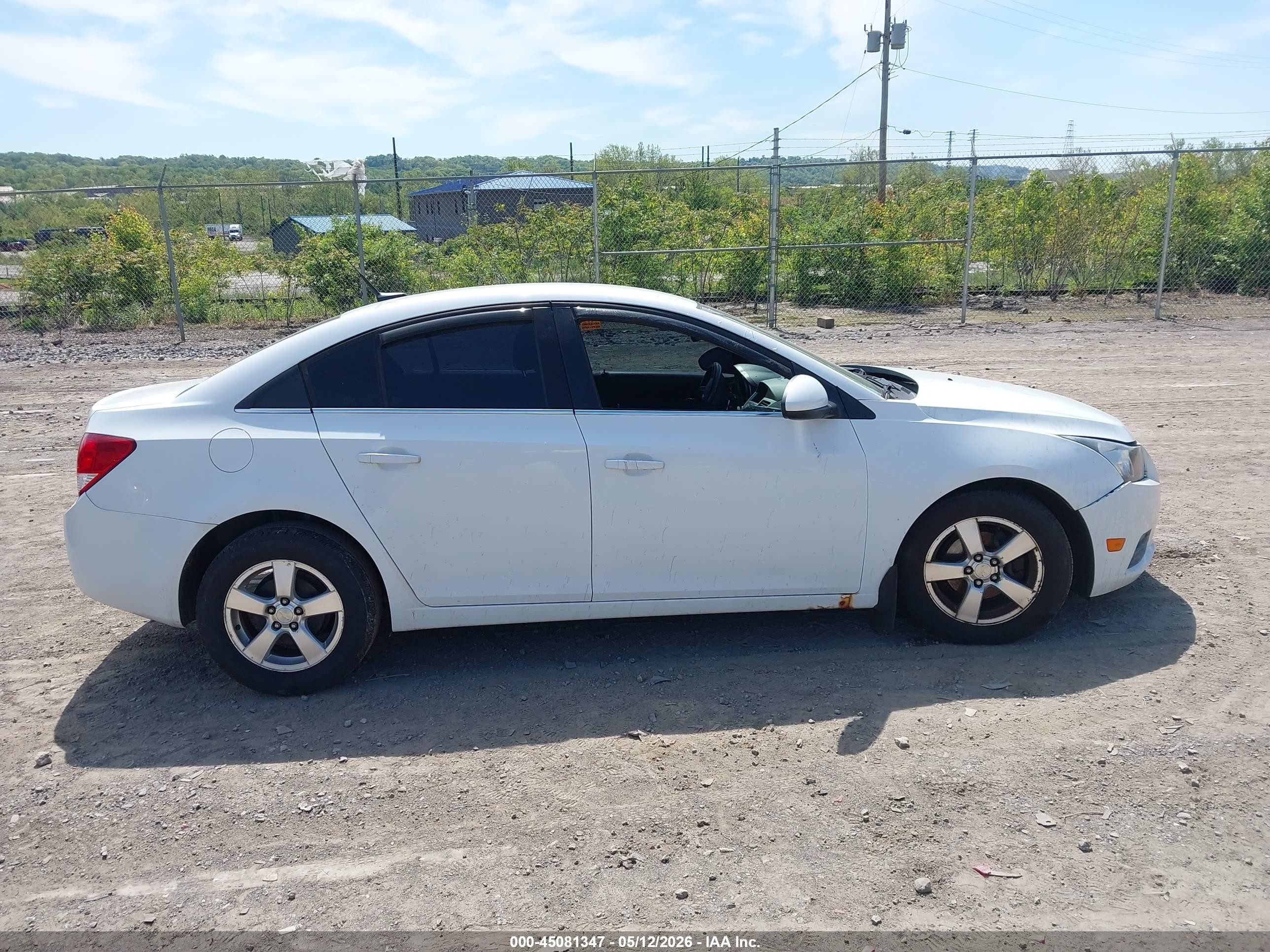 2013 Chevrolet Cruze 1lt Auto White vin: 1G1PC5SBXD7118645