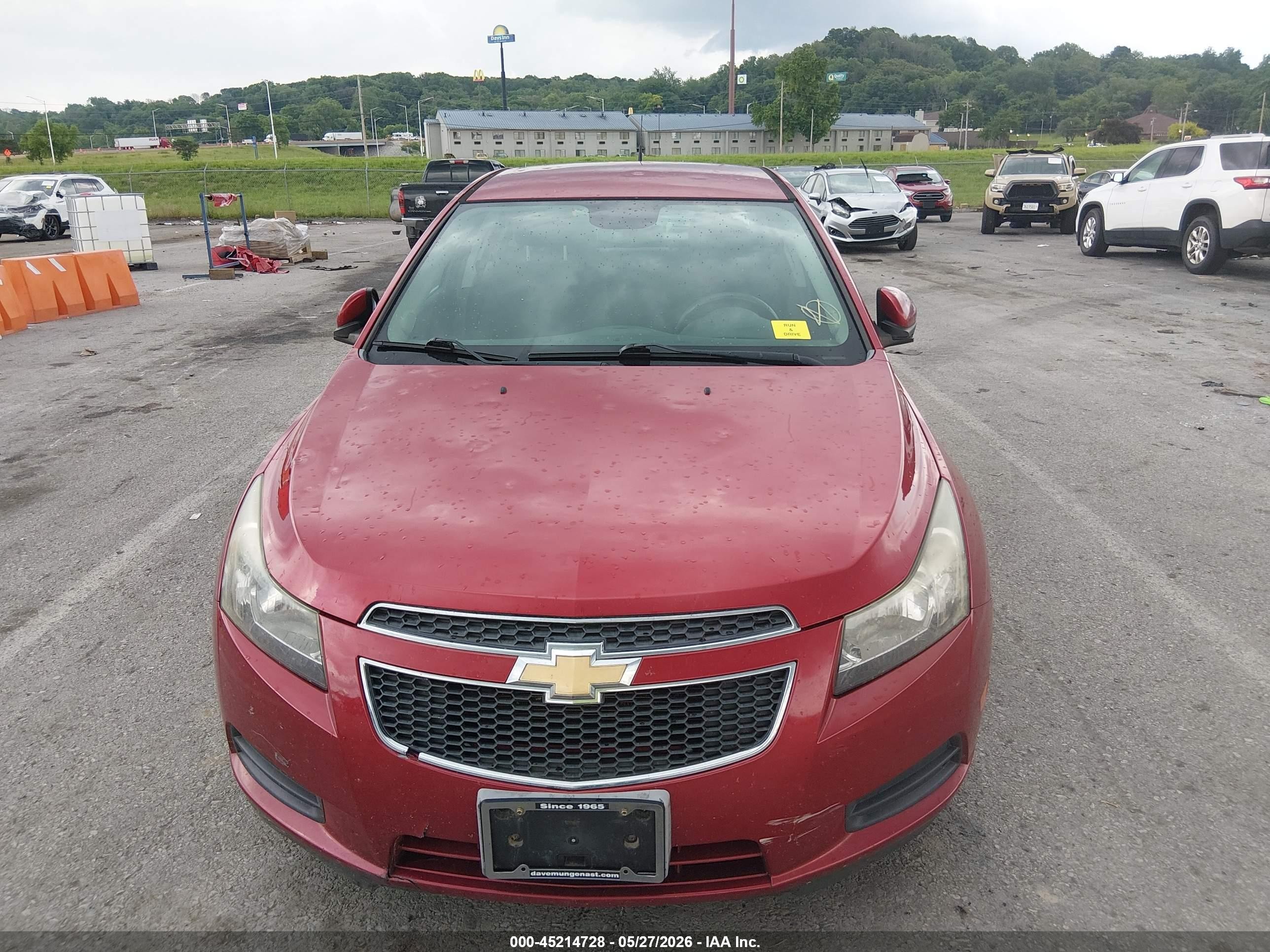 2013 Chevrolet Cruze 1lt Auto Красный vin: 1G1PC5SBXD7178232