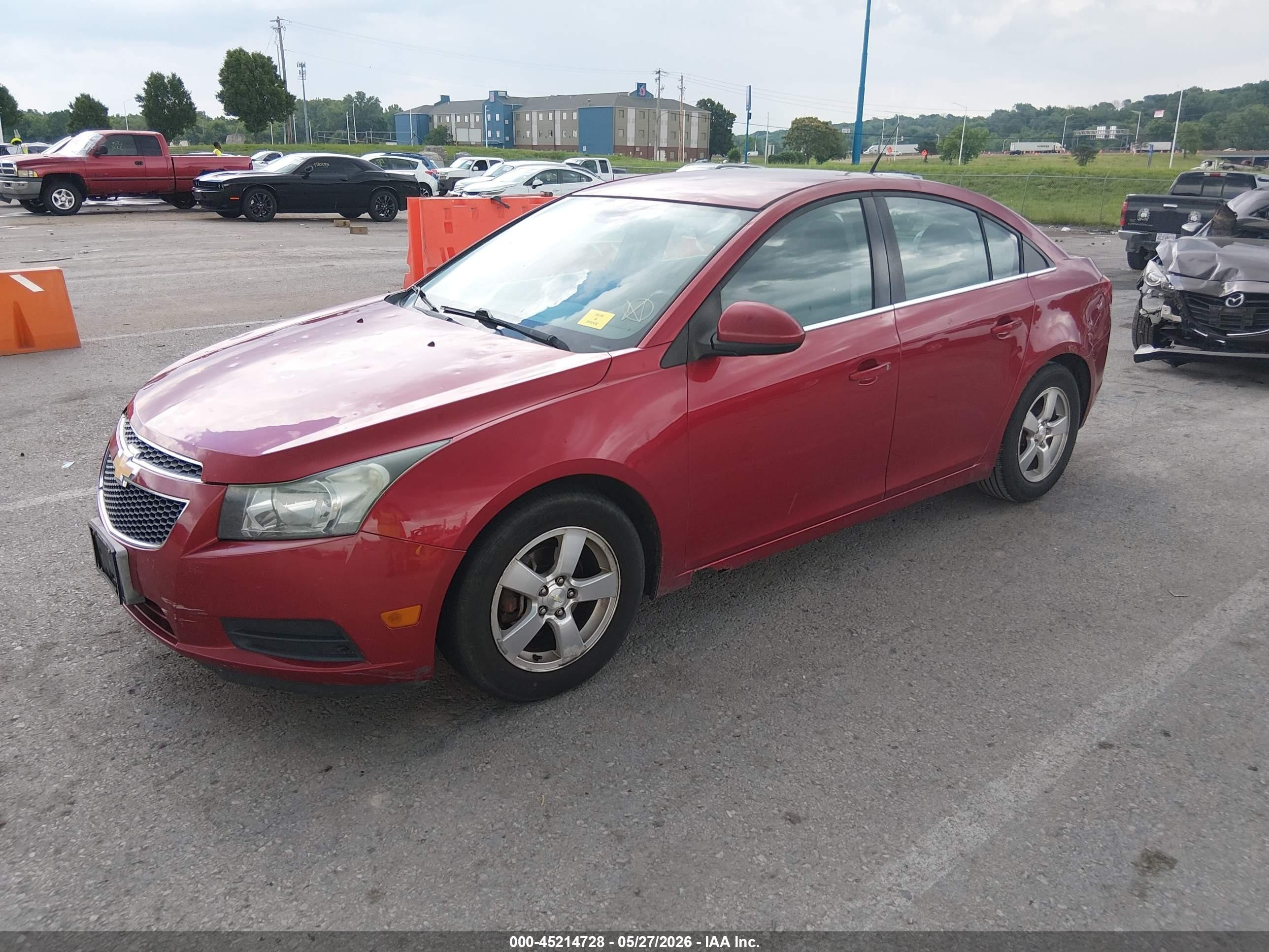 2013 Chevrolet Cruze 1lt Auto Красный vin: 1G1PC5SBXD7178232