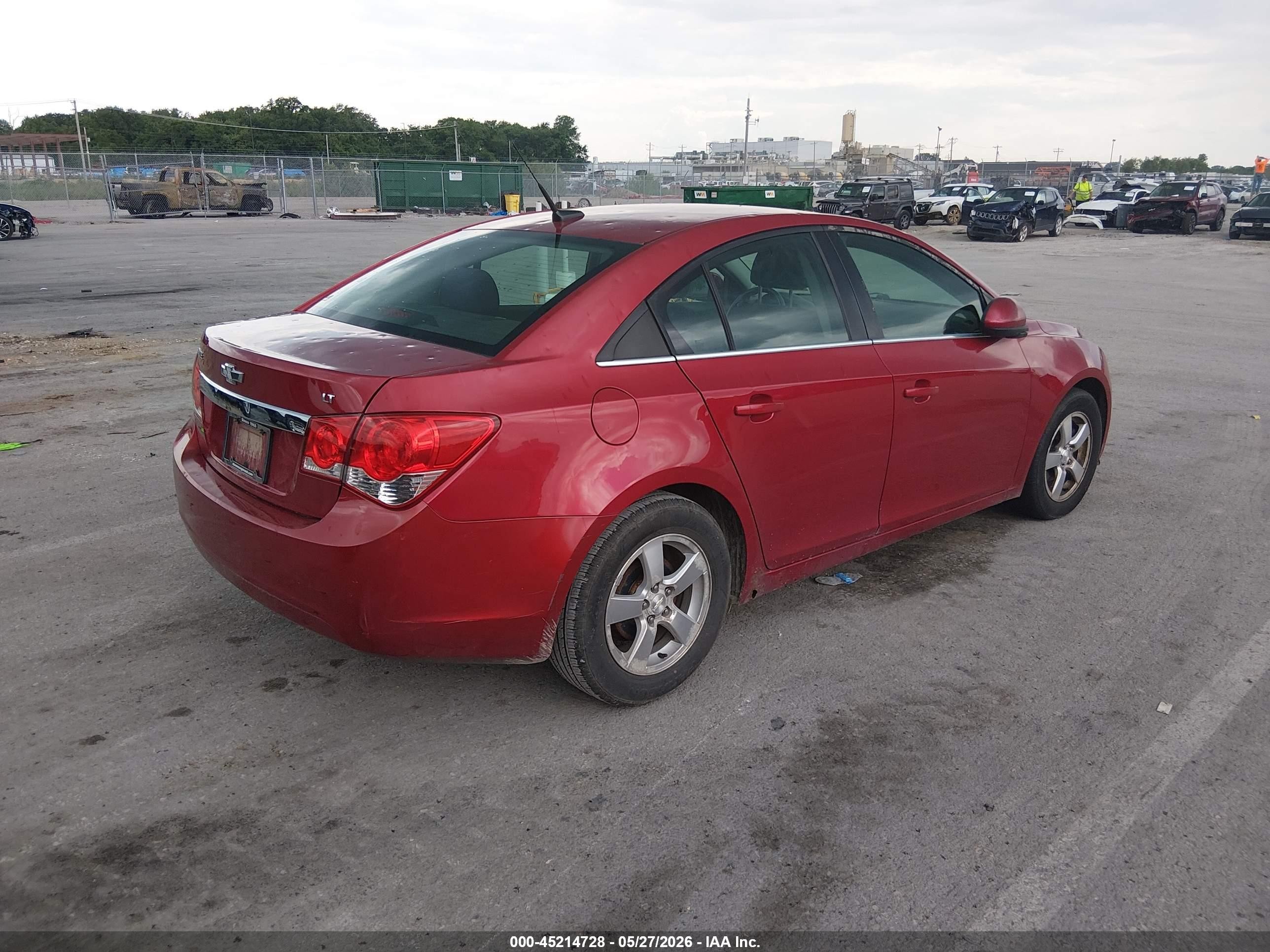 2013 Chevrolet Cruze 1lt Auto Красный vin: 1G1PC5SBXD7178232