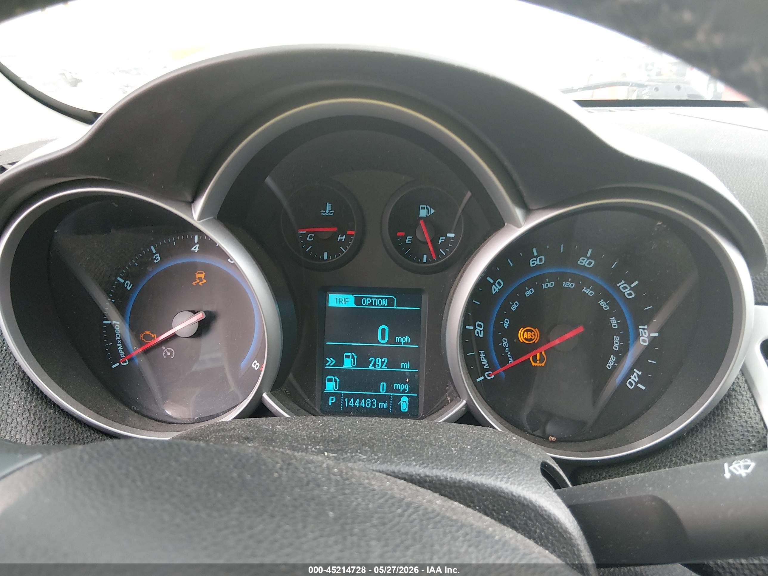 2013 Chevrolet Cruze 1lt Auto Красный vin: 1G1PC5SBXD7178232