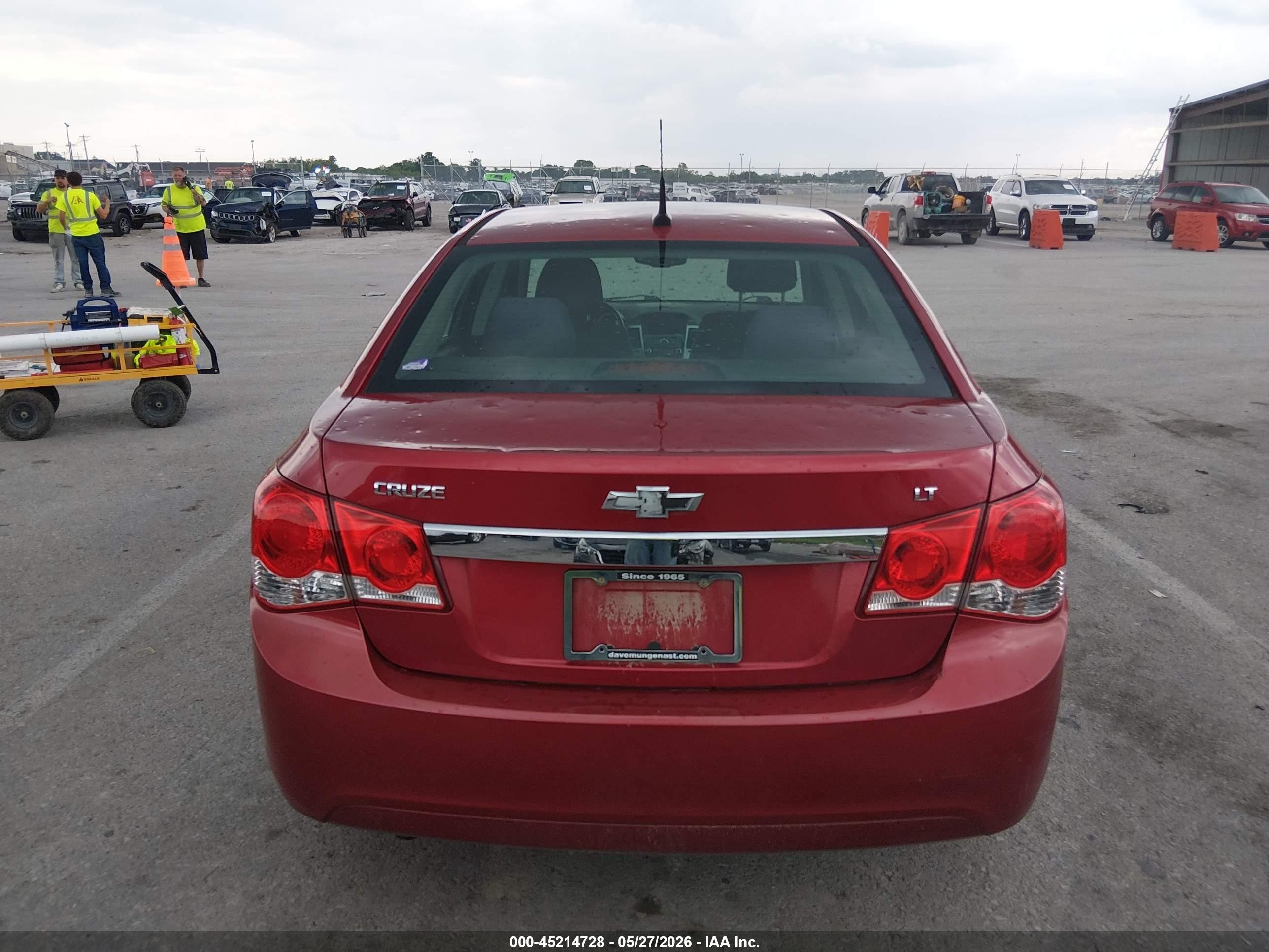 2013 Chevrolet Cruze 1lt Auto Красный vin: 1G1PC5SBXD7178232