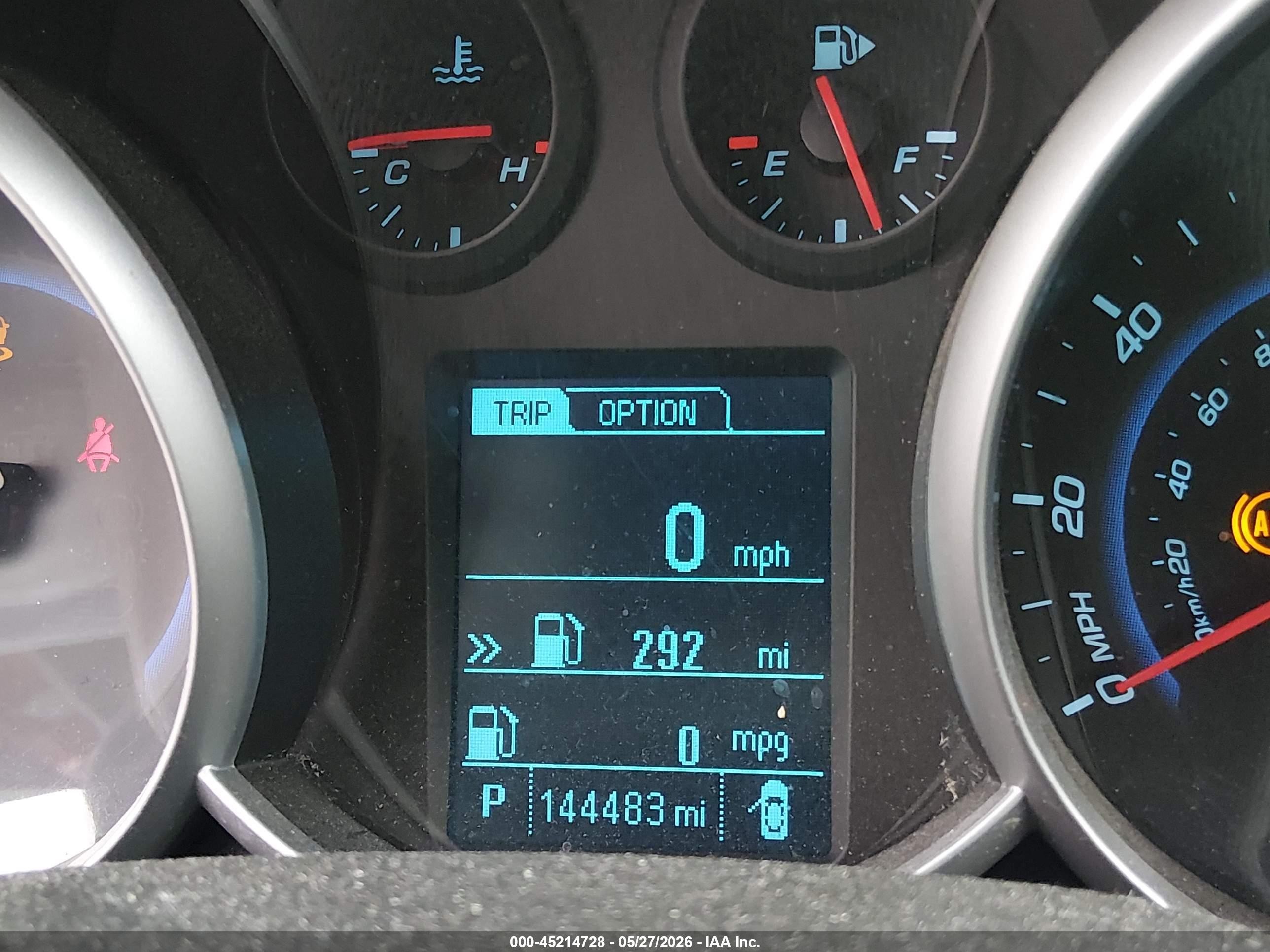 2013 Chevrolet Cruze 1lt Auto Красный vin: 1G1PC5SBXD7178232