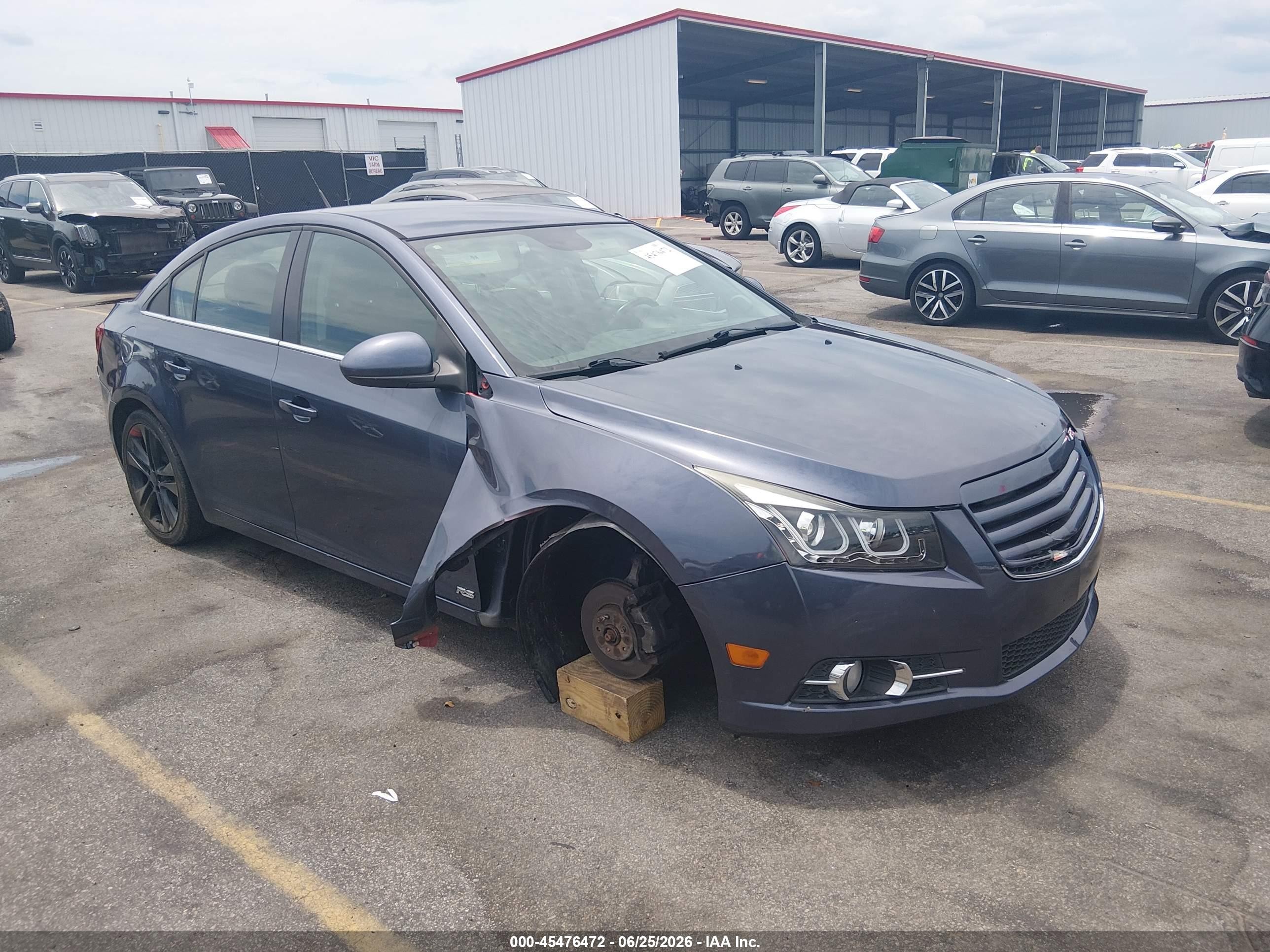 2013 Chevrolet Cruze 1lt Auto Gray vin: 1G1PC5SBXD7201685
