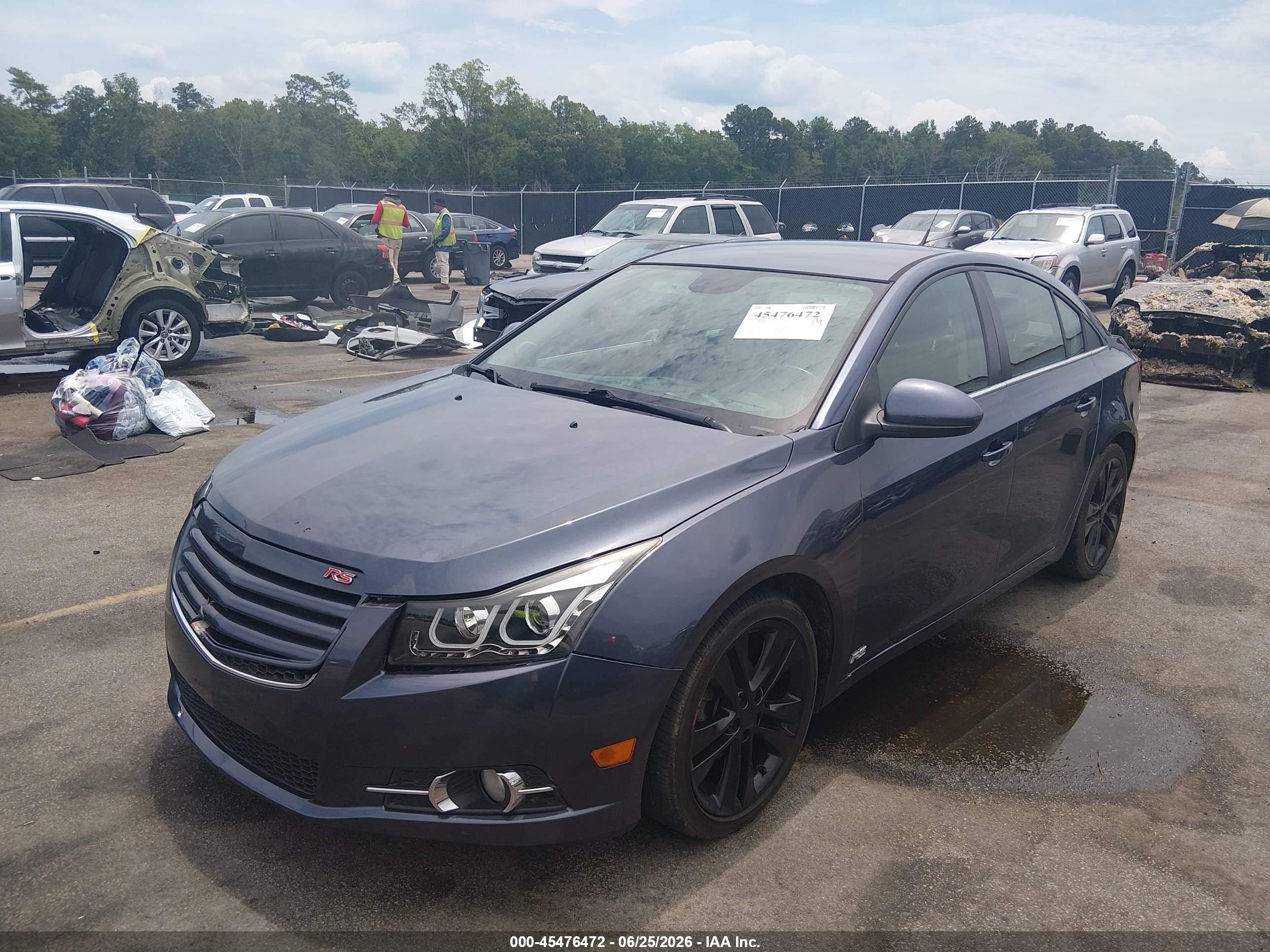 2013 Chevrolet Cruze 1lt Auto Серый vin: 1G1PC5SBXD7201685