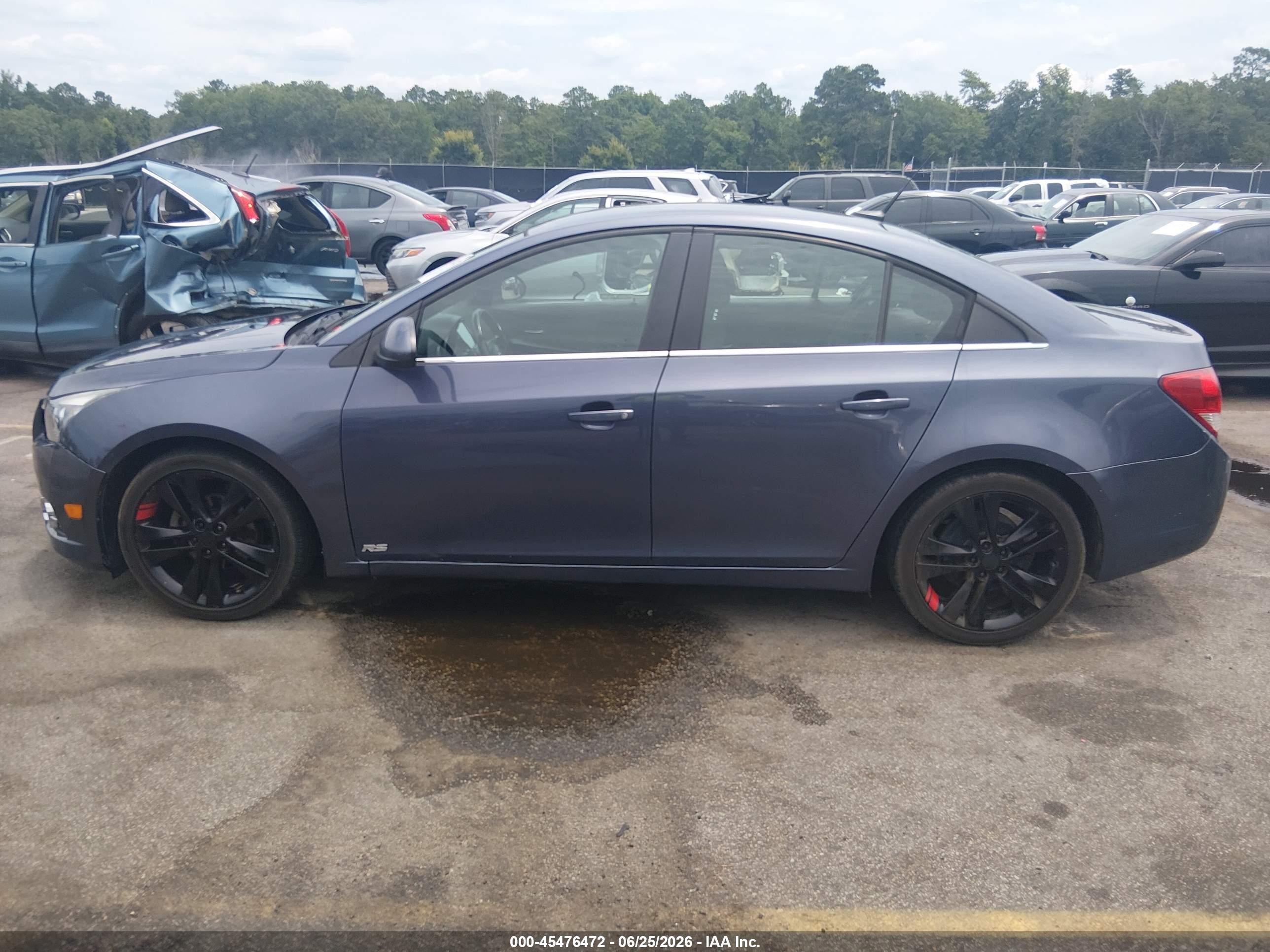2013 Chevrolet Cruze 1lt Auto Серый vin: 1G1PC5SBXD7201685
