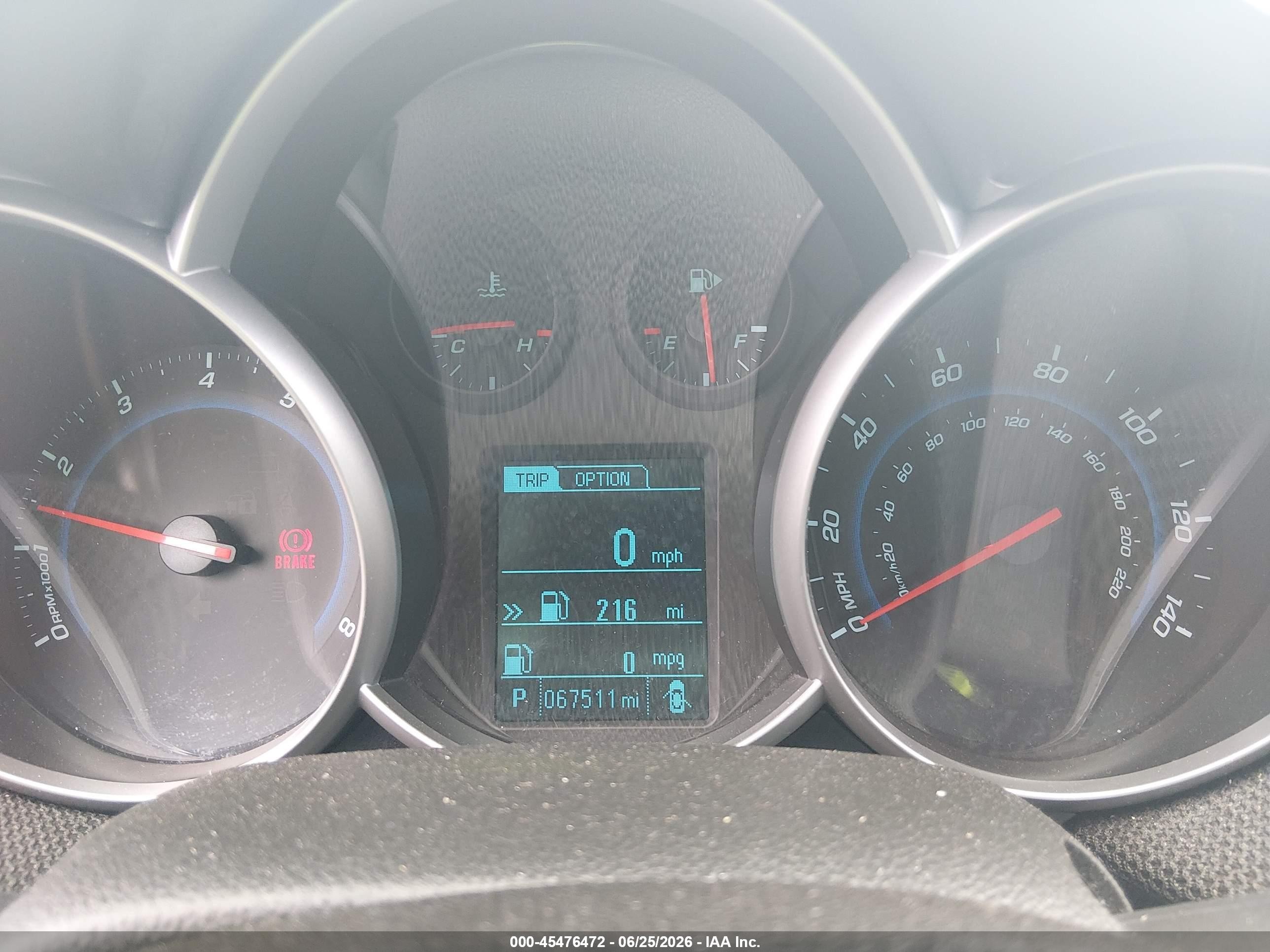 2013 Chevrolet Cruze 1lt Auto Серый vin: 1G1PC5SBXD7201685