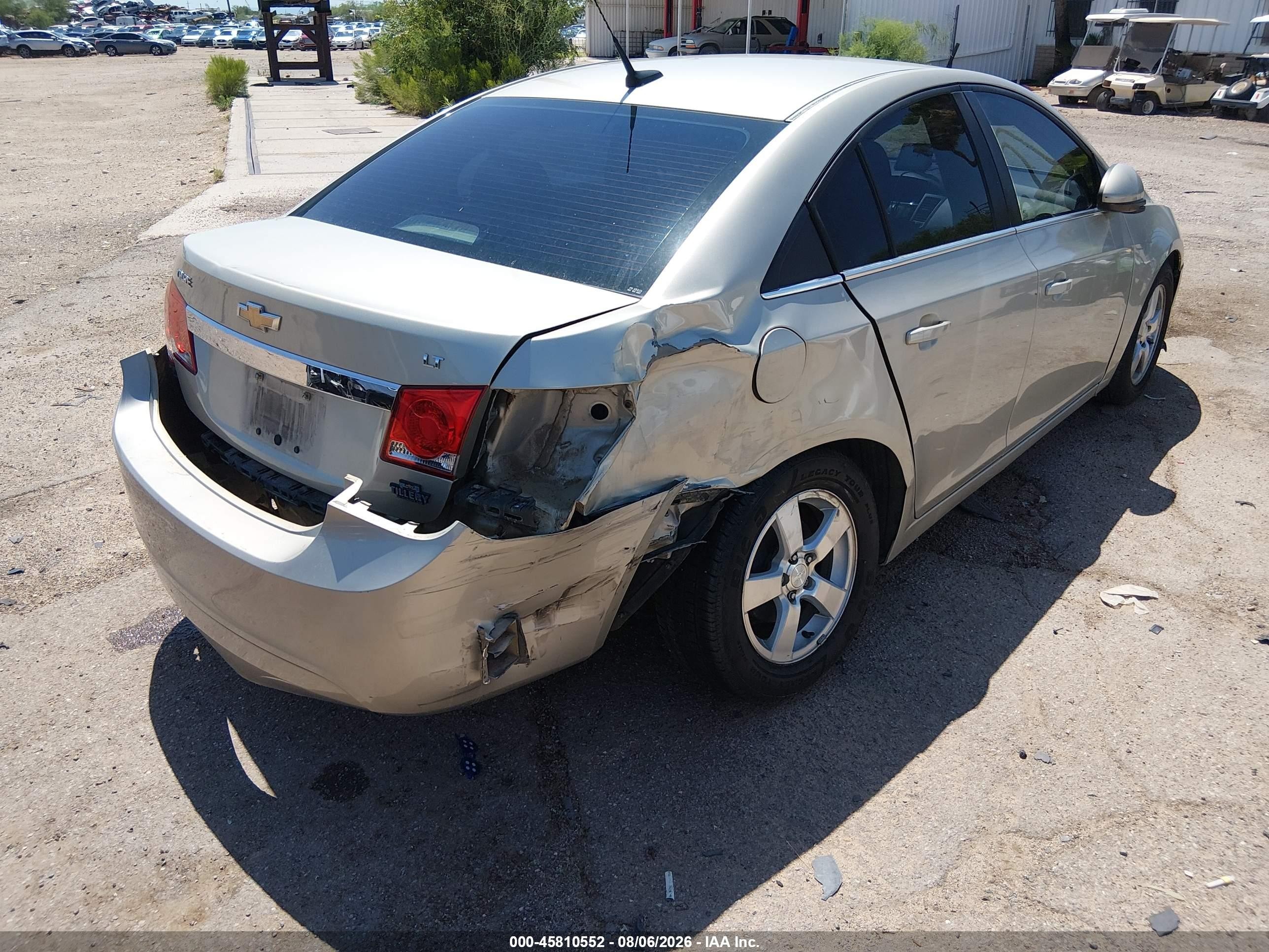2013 Chevrolet Cruze 1lt Auto Gold vin: 1G1PC5SBXD7212623