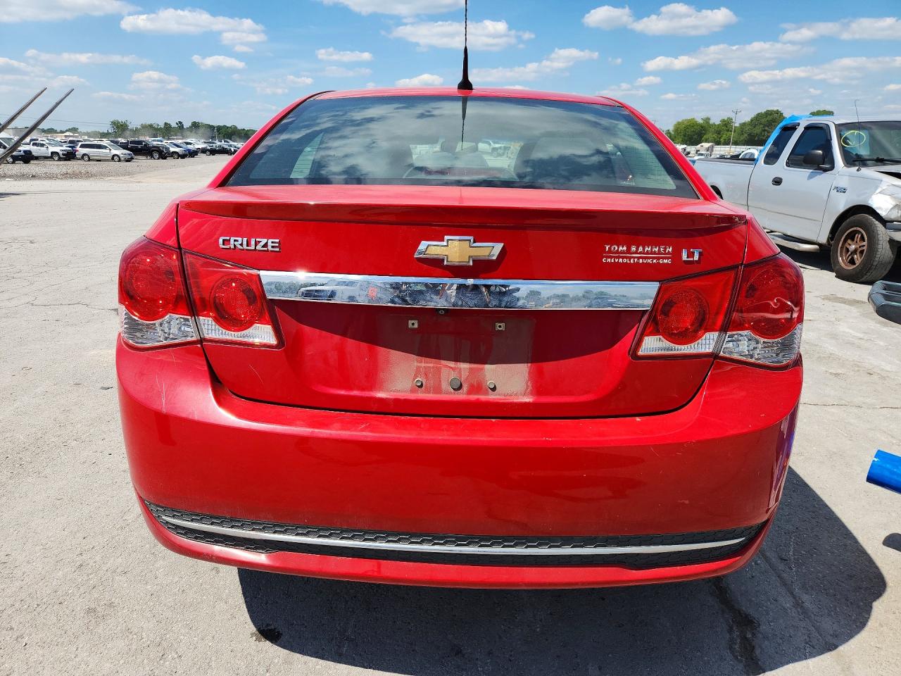 2013 Chevrolet Cruze Lt Red vin: 1G1PC5SBXD7236579