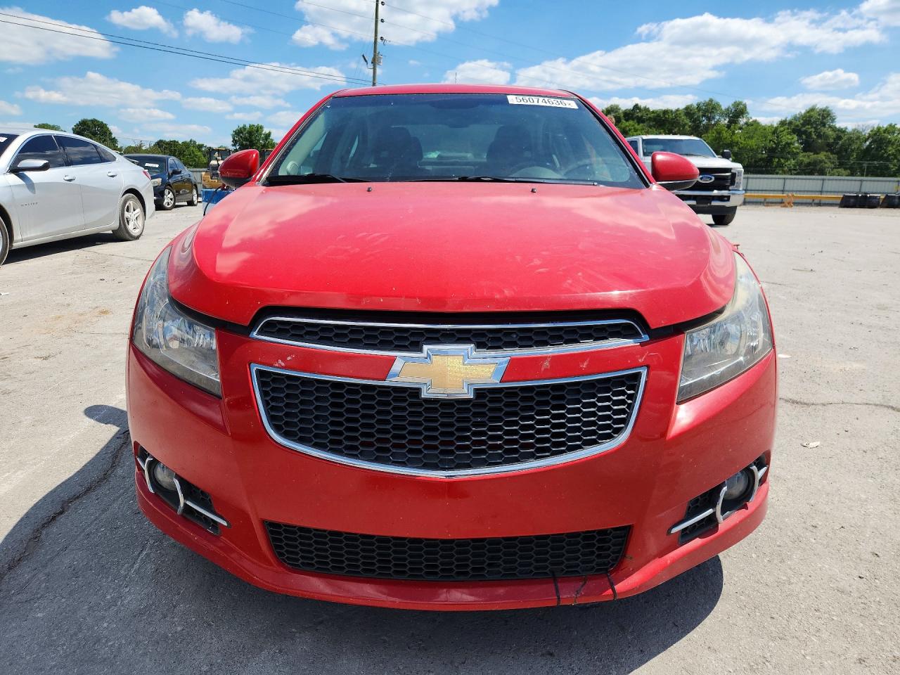 2013 Chevrolet Cruze Lt Red vin: 1G1PC5SBXD7236579