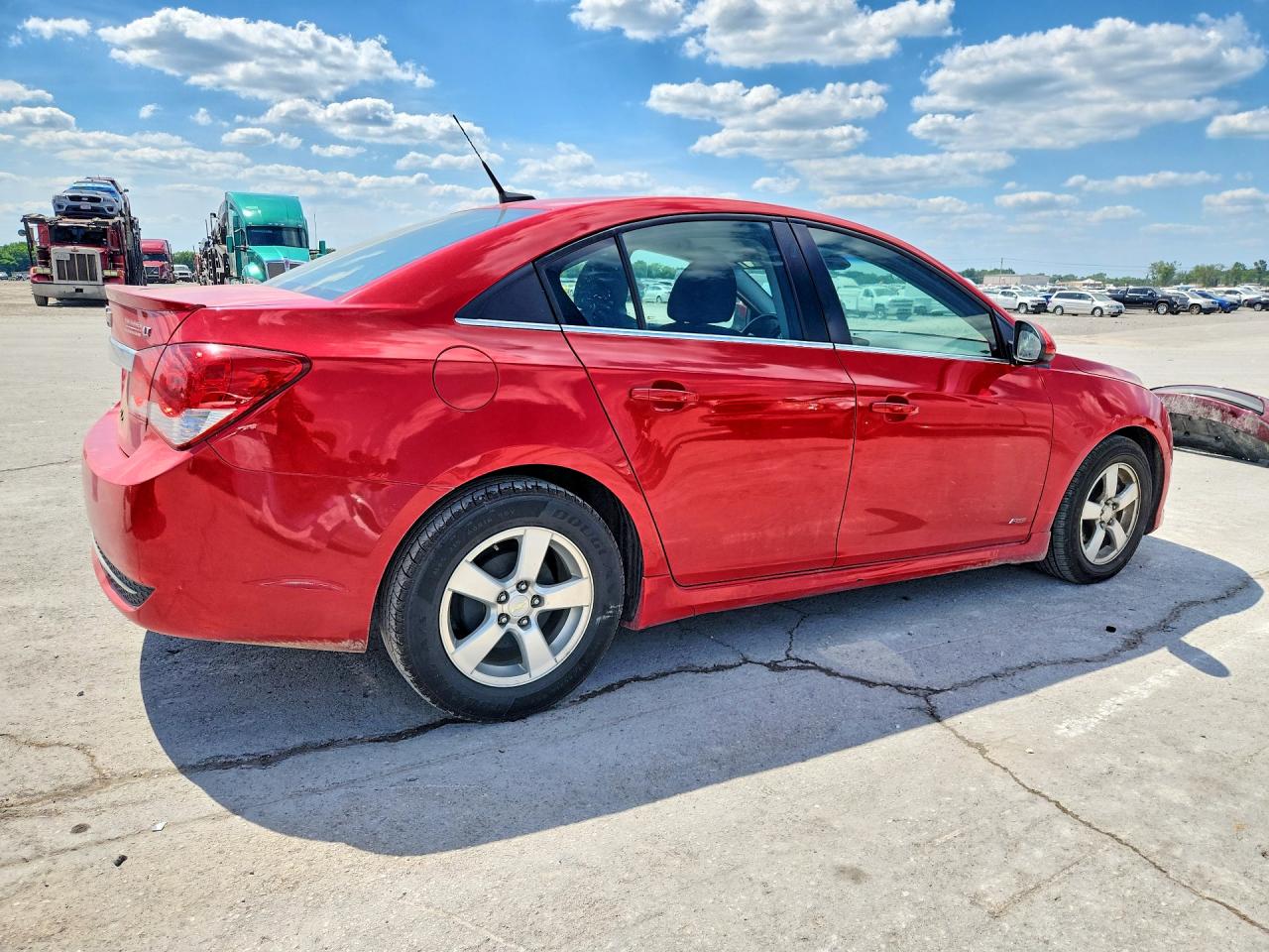 2013 Chevrolet Cruze Lt Red vin: 1G1PC5SBXD7236579