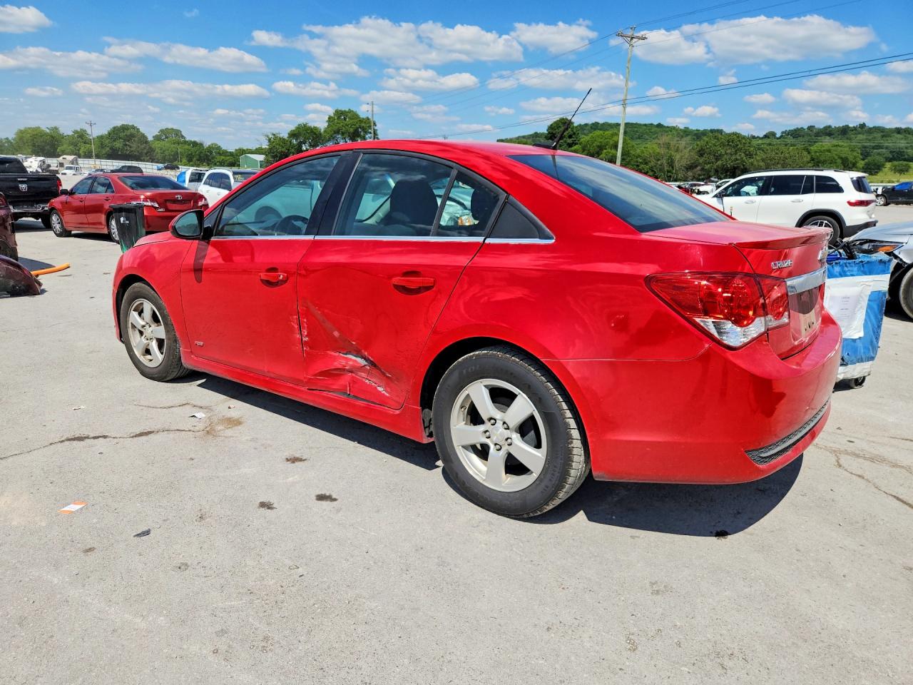 2013 Chevrolet Cruze Lt Red vin: 1G1PC5SBXD7236579