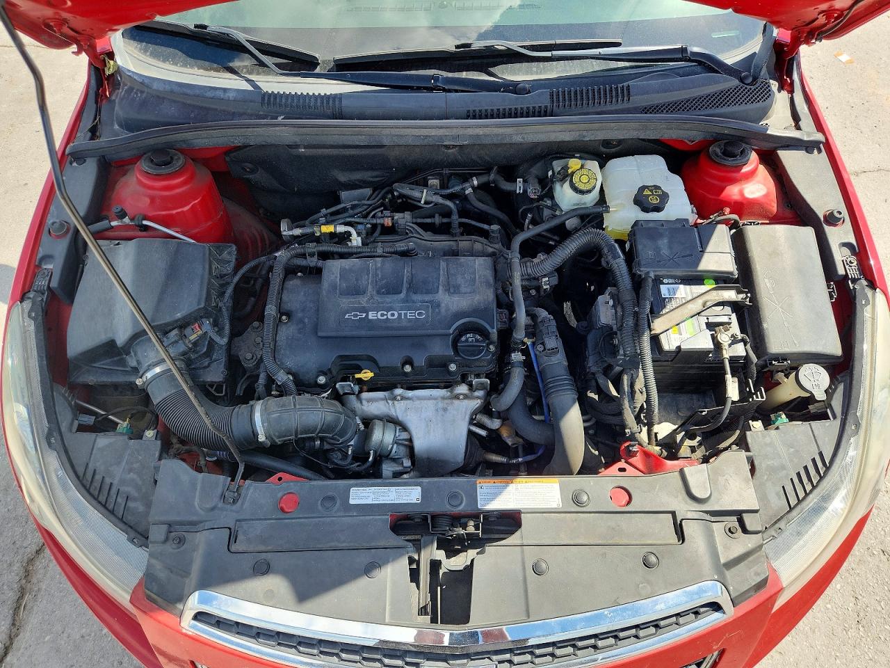 2013 Chevrolet Cruze Lt Red vin: 1G1PC5SBXD7236579
