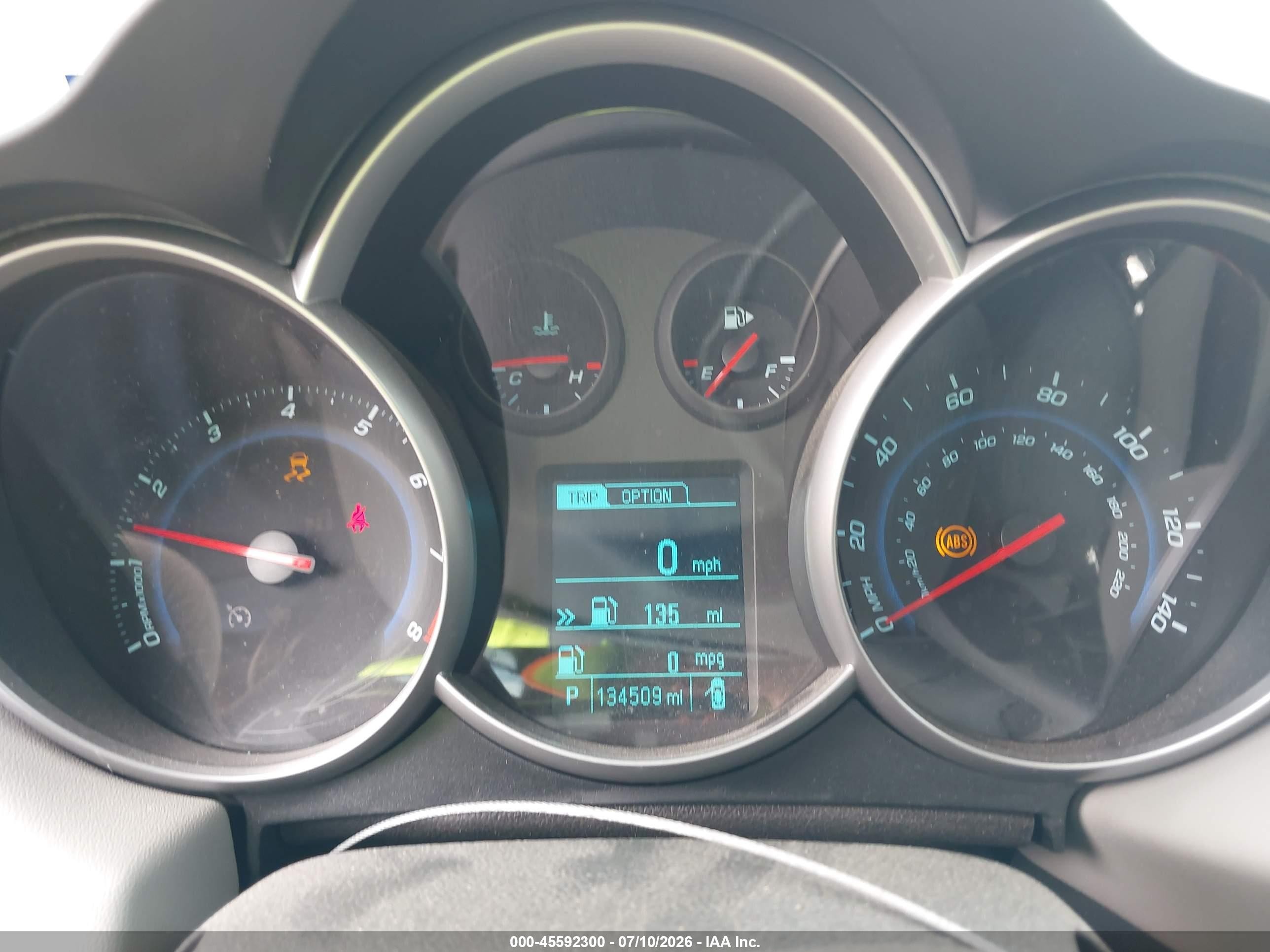 2013 Chevrolet Cruze 1lt Auto Черный vin: 1G1PC5SBXD7237148