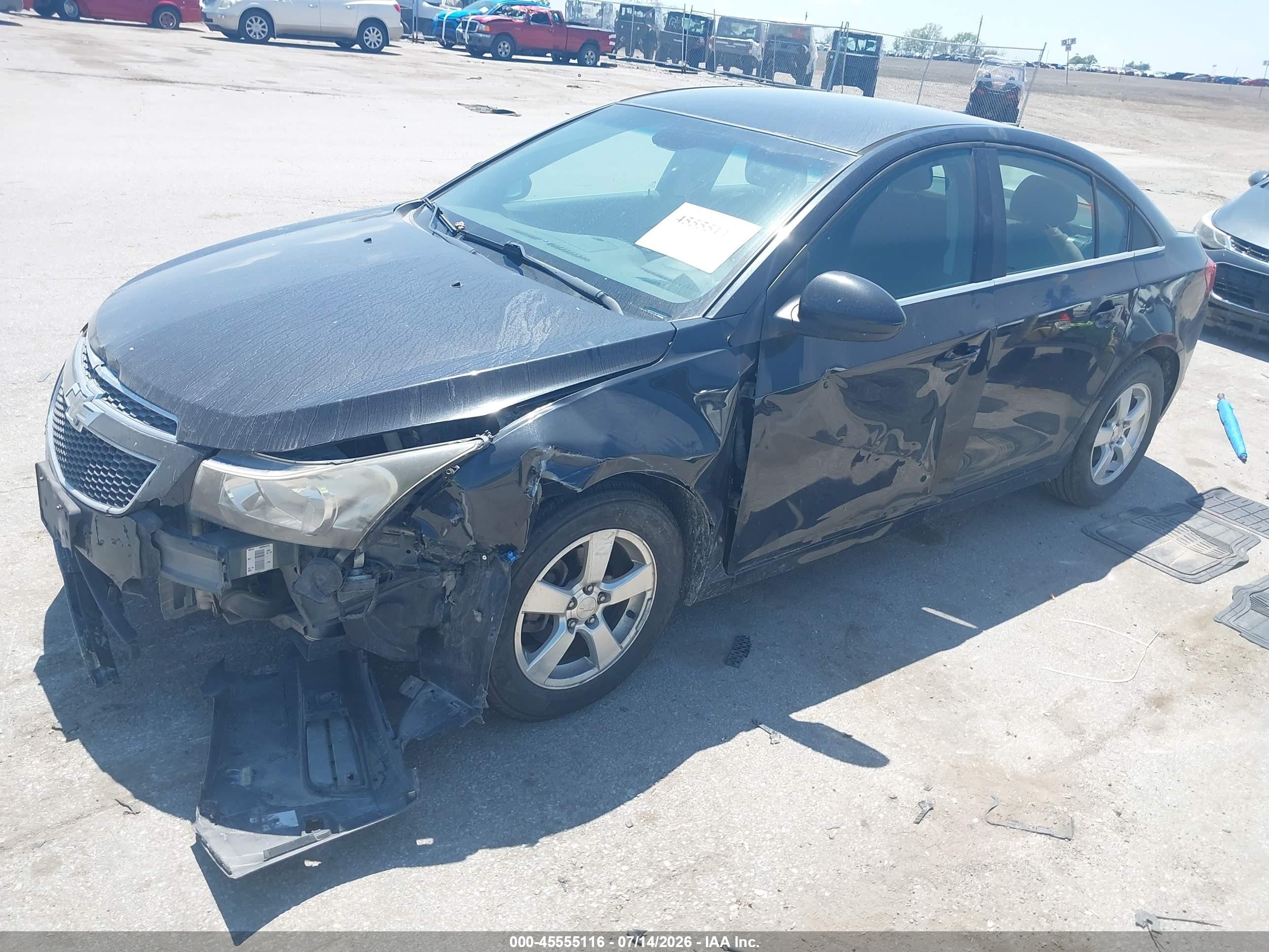 2013 Chevrolet Cruze 1lt Auto Черный vin: 1G1PC5SBXD7253477