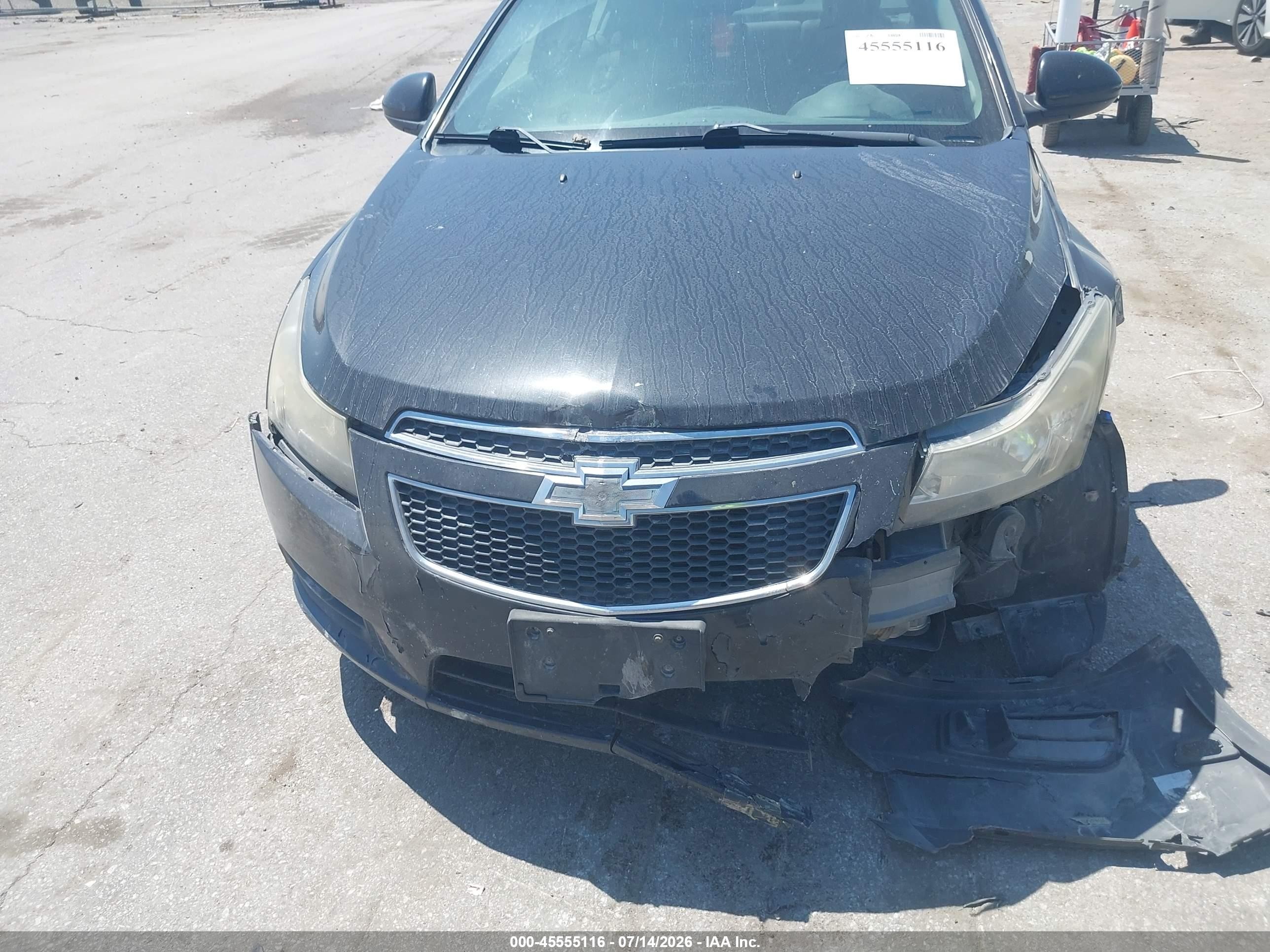 2013 Chevrolet Cruze 1lt Auto Черный vin: 1G1PC5SBXD7253477