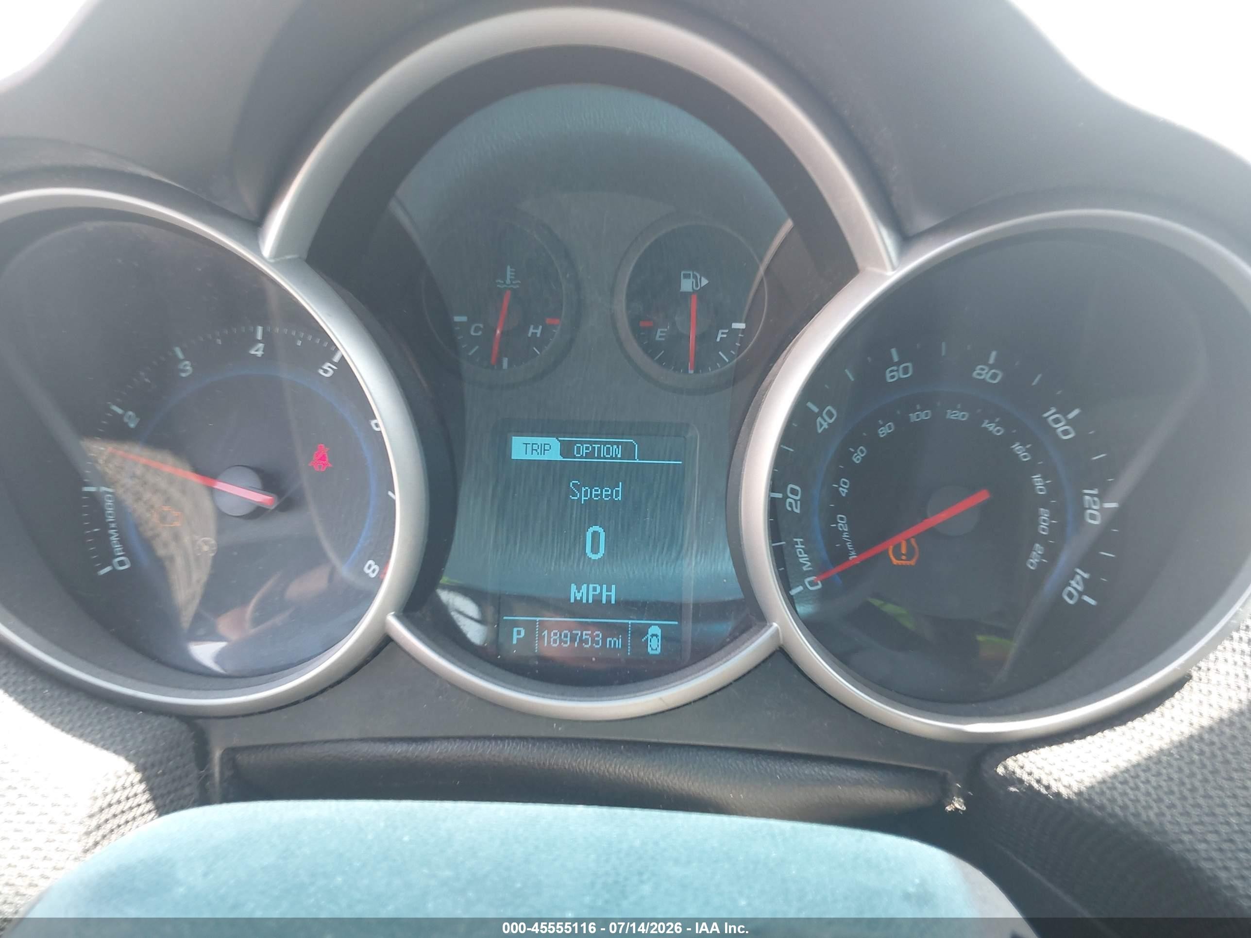 2013 Chevrolet Cruze 1lt Auto Черный vin: 1G1PC5SBXD7253477