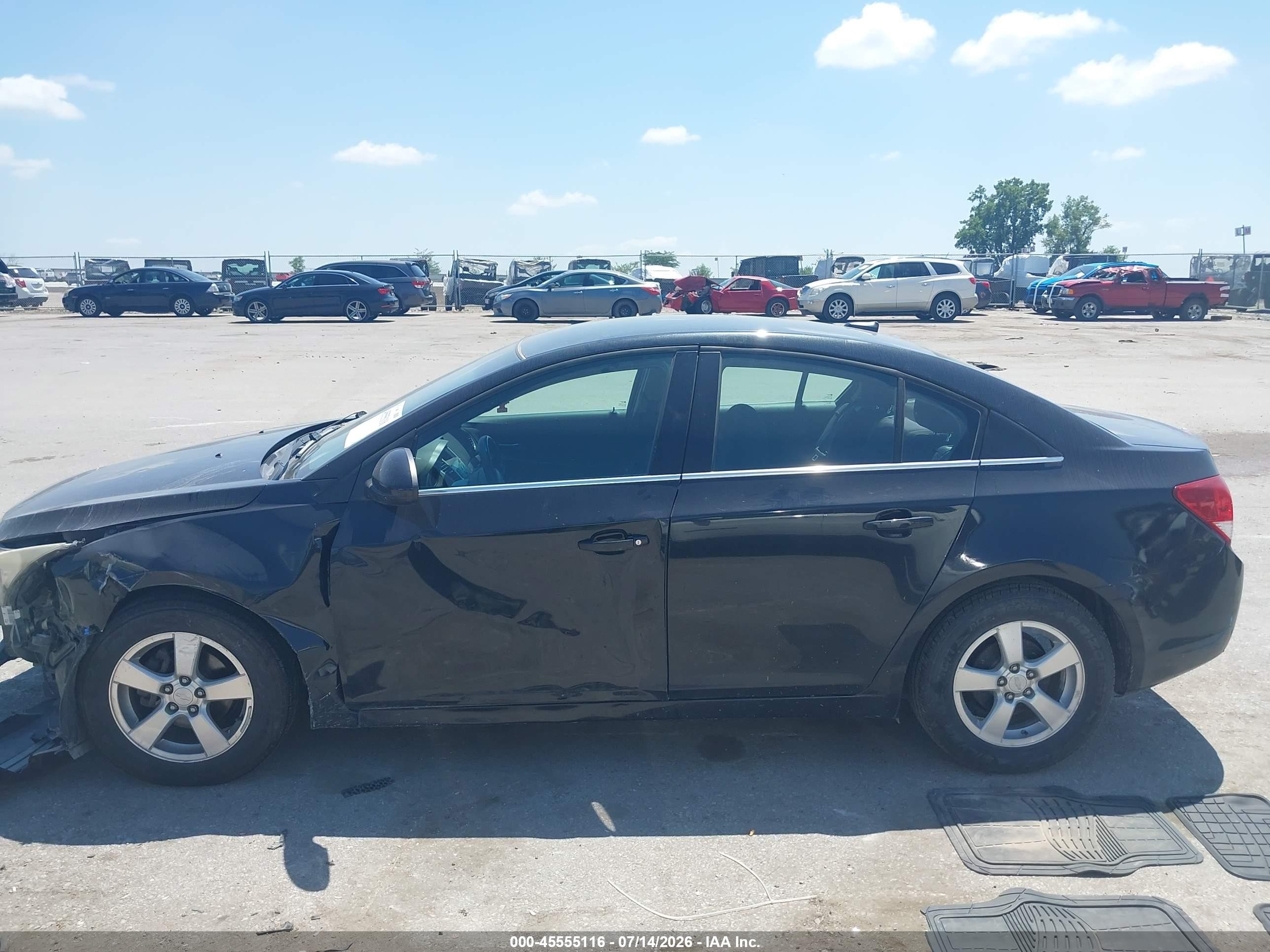 2013 Chevrolet Cruze 1lt Auto Черный vin: 1G1PC5SBXD7253477