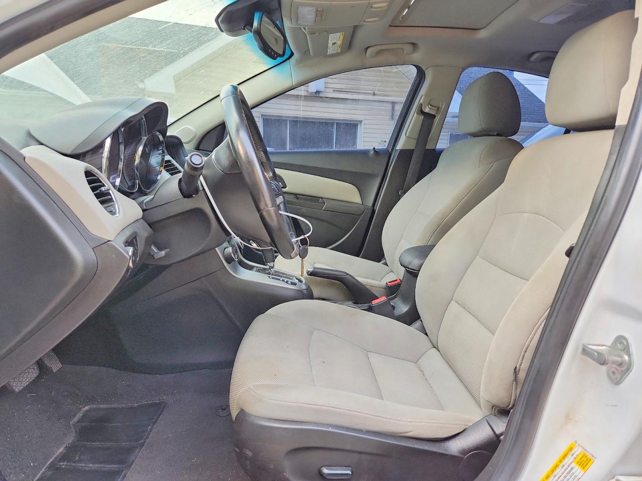 2013 Chevrolet Cruze Lt White vin: 1G1PC5SBXD7278816