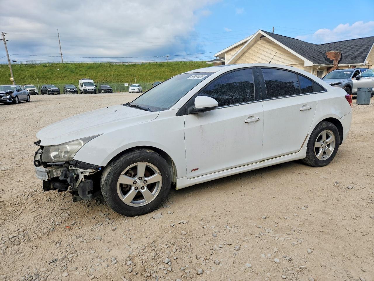 2013 Chevrolet Cruze Lt White vin: 1G1PC5SBXD7278816