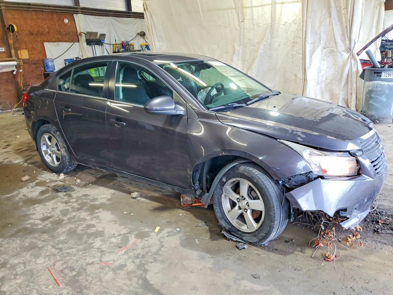2013 Chevrolet Cruze Lt Gray vin: 1G1PC5SBXD7292361
