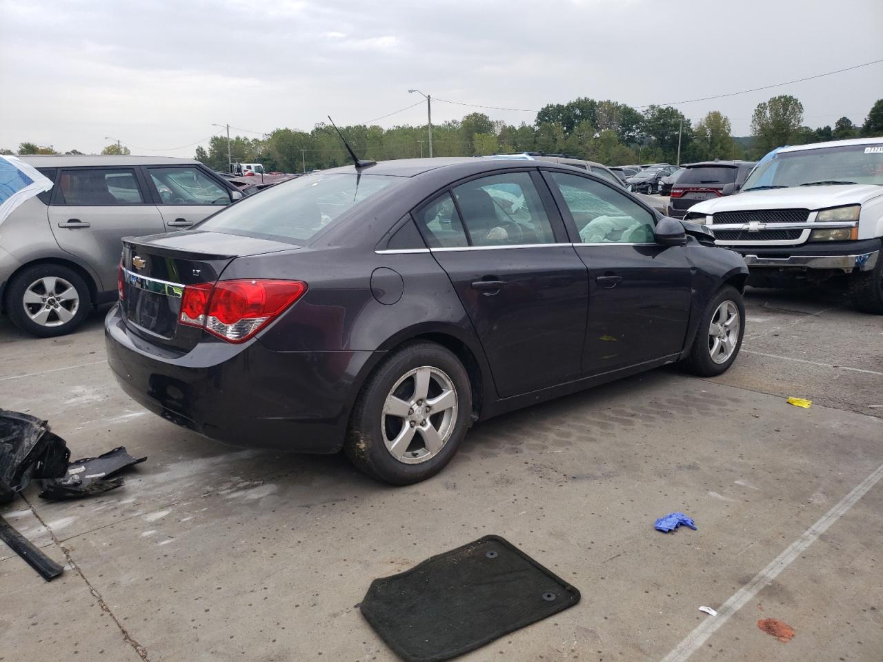 2013 Chevrolet Cruze Lt Gray vin: 1G1PC5SBXD7292733