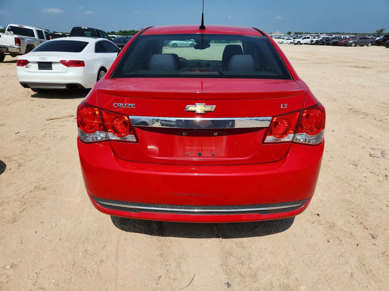 2013 Chevrolet Cruze Lt Red vin: 1G1PC5SBXD7307263