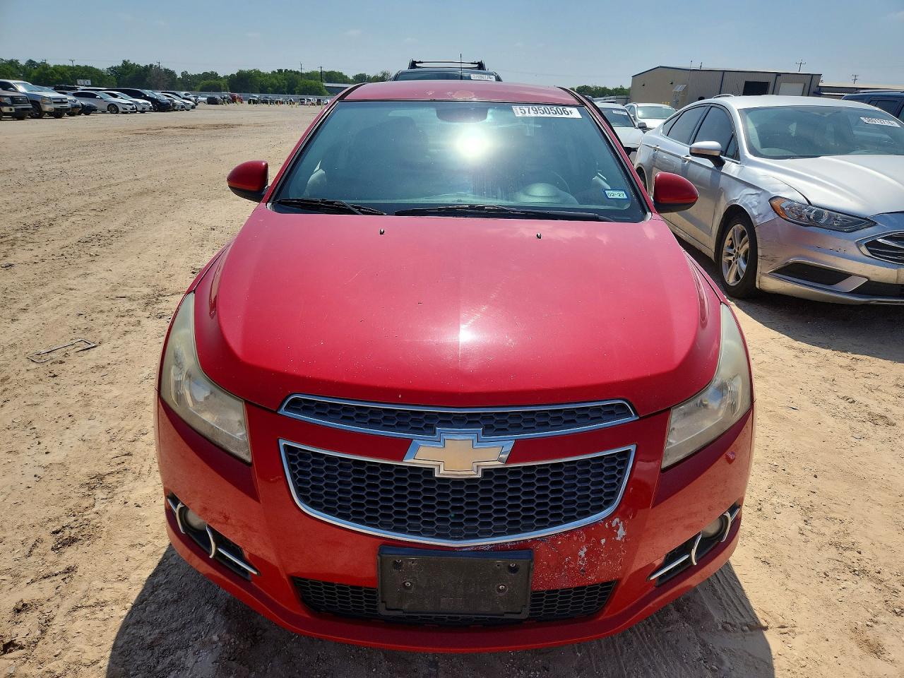 2013 Chevrolet Cruze Lt Red vin: 1G1PC5SBXD7307263