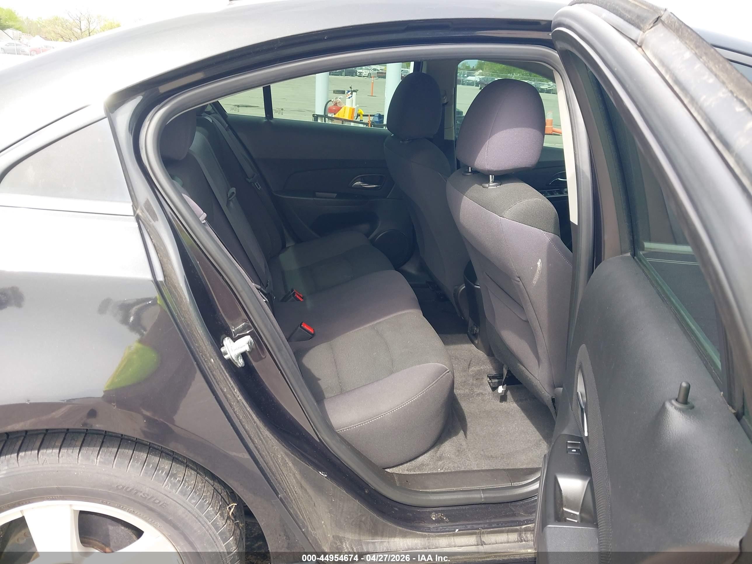 2013 Chevrolet Cruze 1lt Auto Black vin: 1G1PC5SBXD7322734