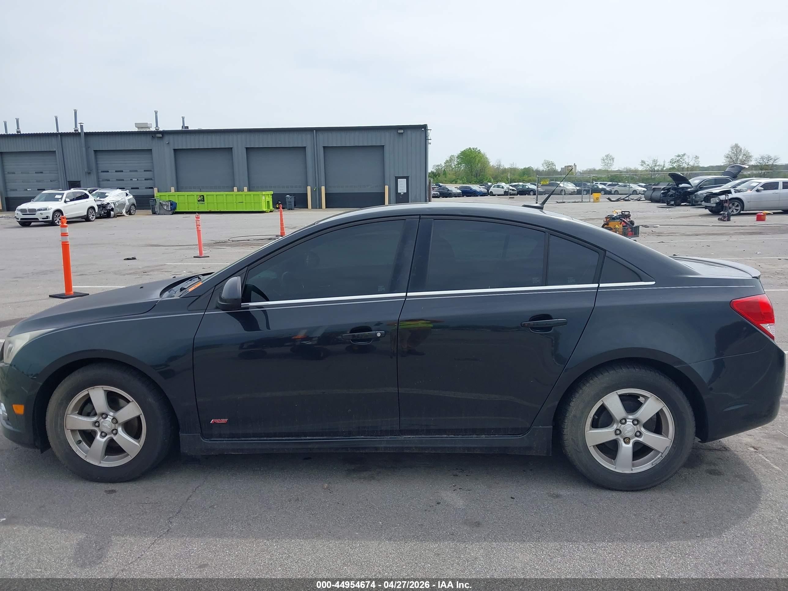 2013 Chevrolet Cruze 1lt Auto Black vin: 1G1PC5SBXD7322734