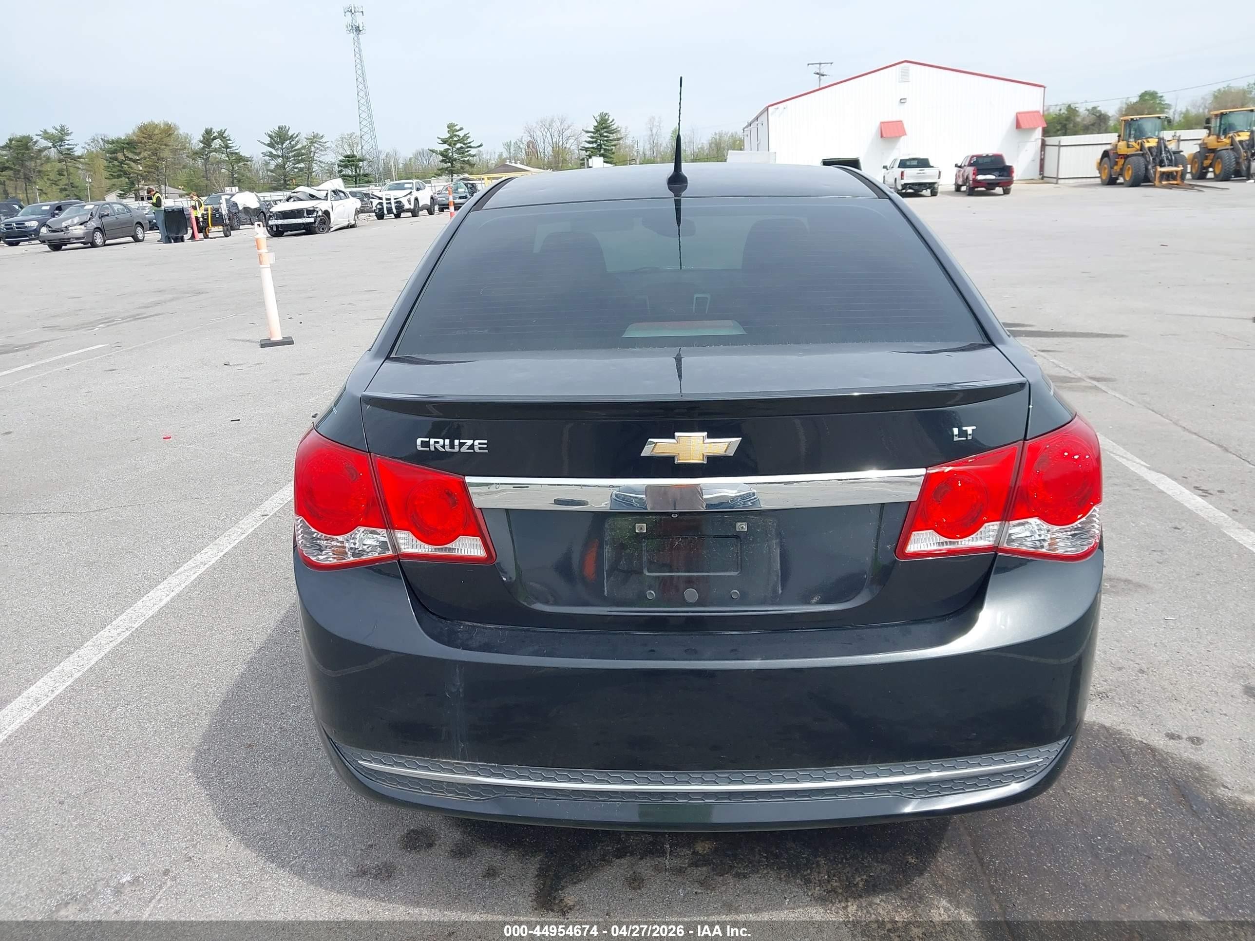 2013 Chevrolet Cruze 1lt Auto Black vin: 1G1PC5SBXD7322734