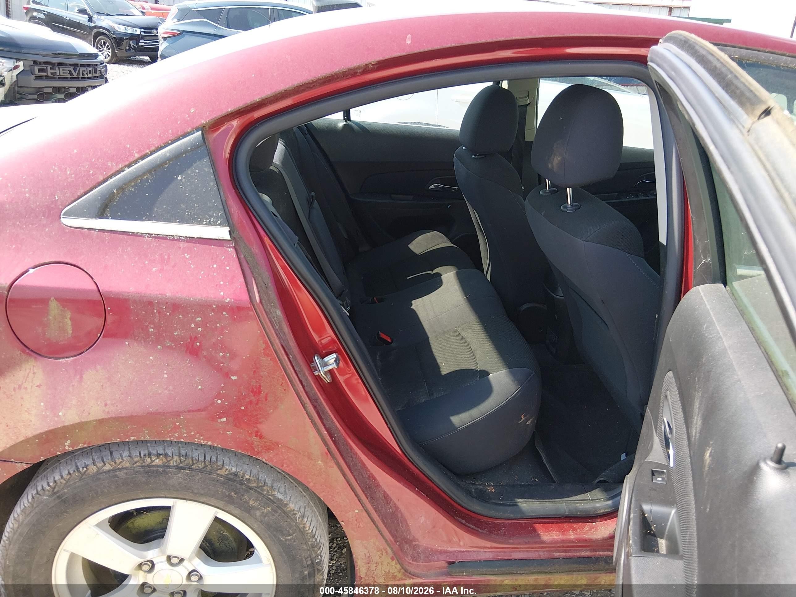 2013 Chevrolet Cruze 1lt Auto Burgundy vin: 1G1PC5SBXD7329022