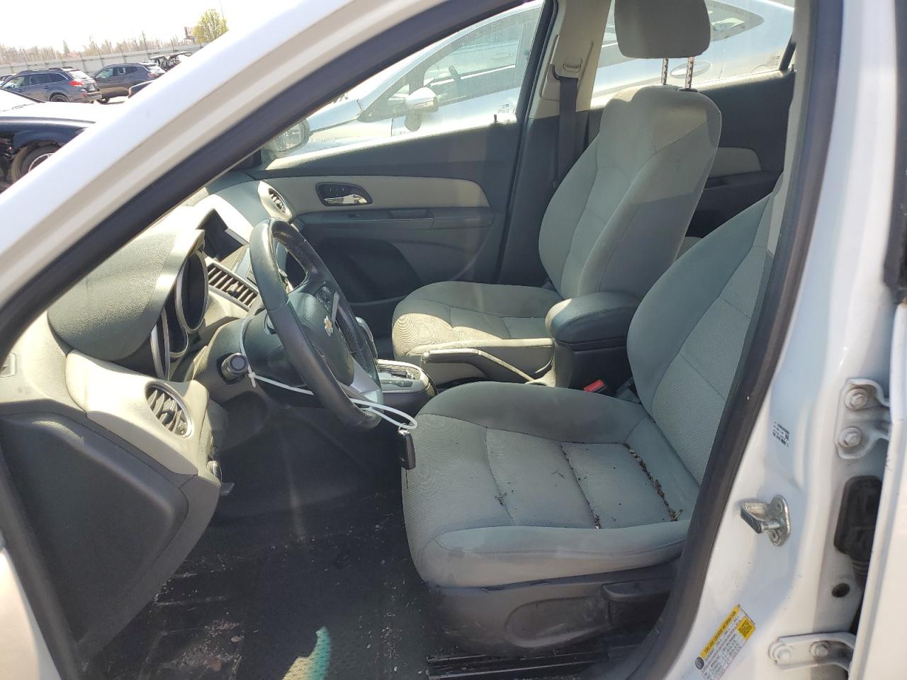 2014 Chevrolet Cruze Lt White vin: 1G1PC5SBXE7109235