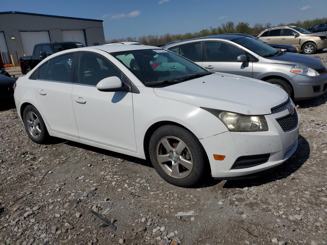 2014 Chevrolet Cruze Lt White vin: 1G1PC5SBXE7109235