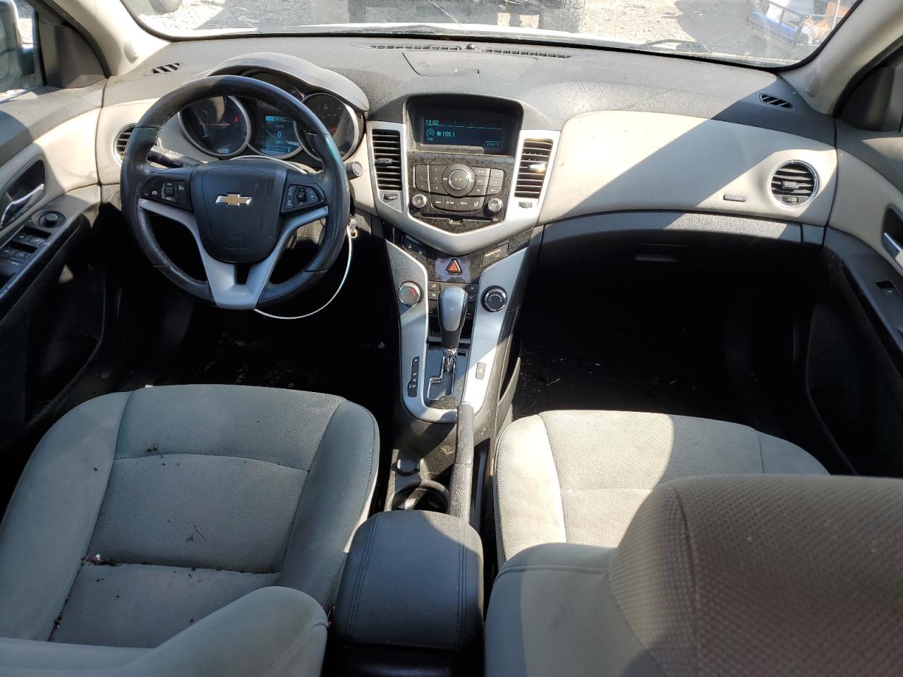 2014 Chevrolet Cruze Lt White vin: 1G1PC5SBXE7109235