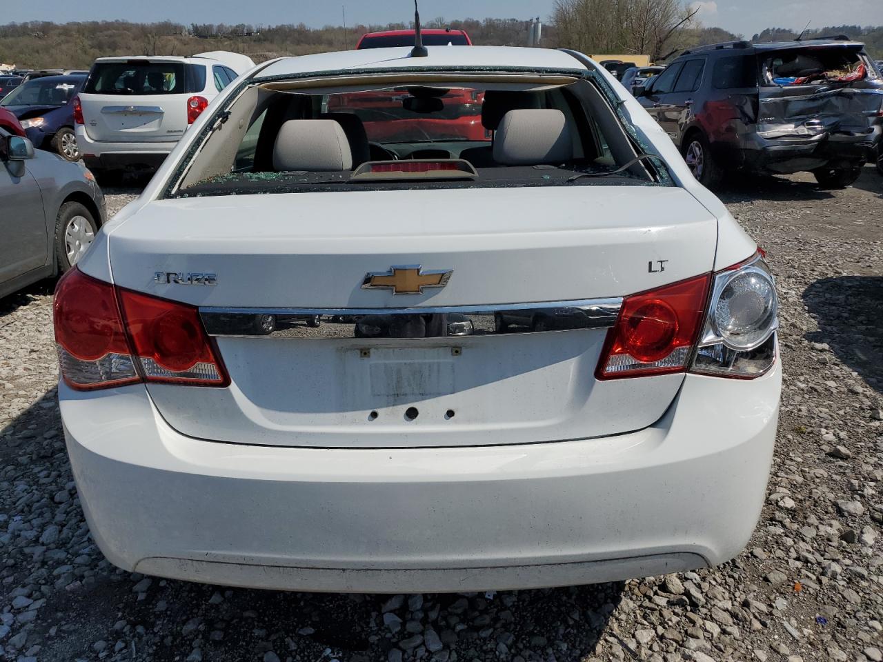 2014 Chevrolet Cruze Lt White vin: 1G1PC5SBXE7109235