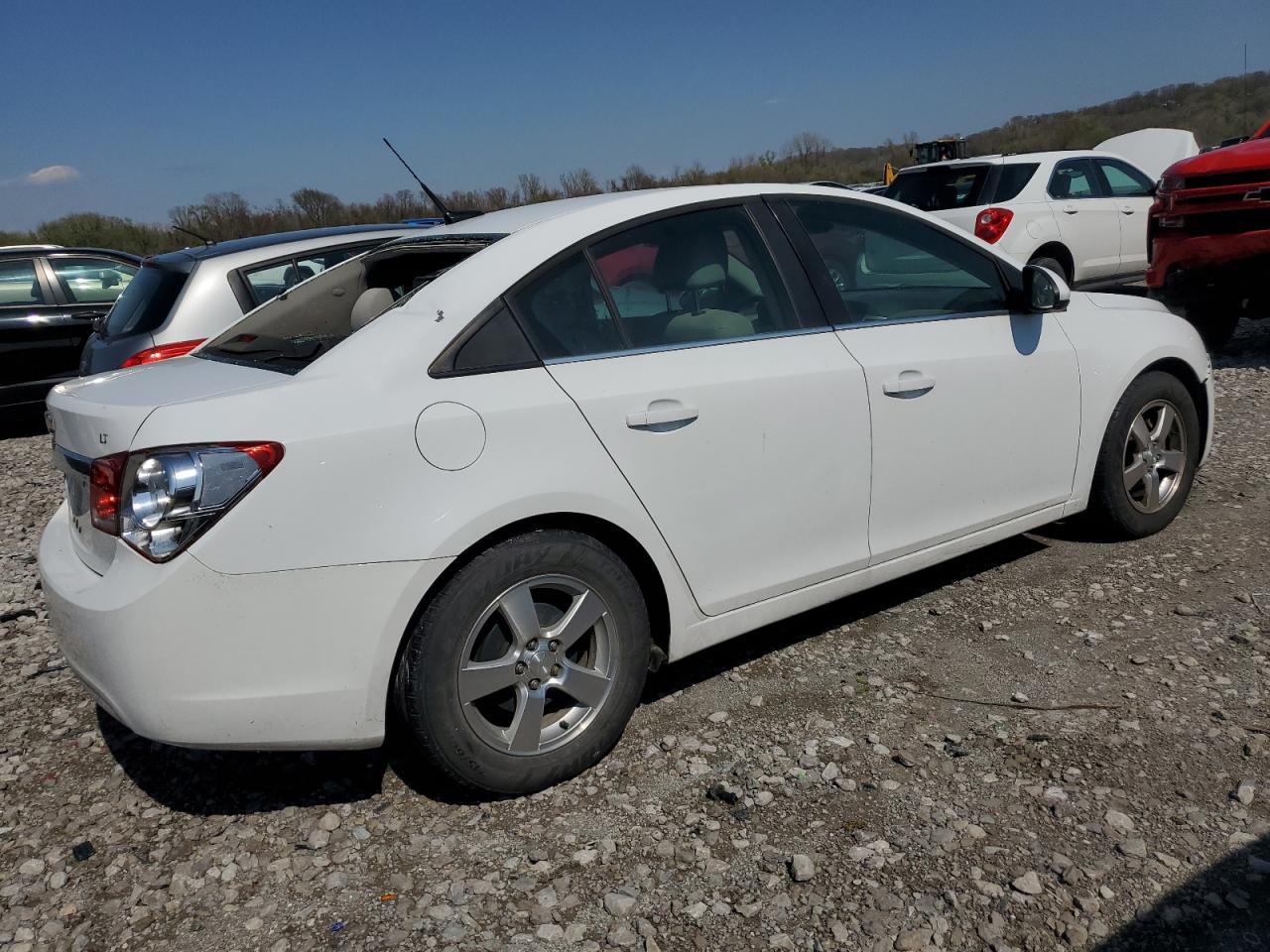 2014 Chevrolet Cruze Lt White vin: 1G1PC5SBXE7109235