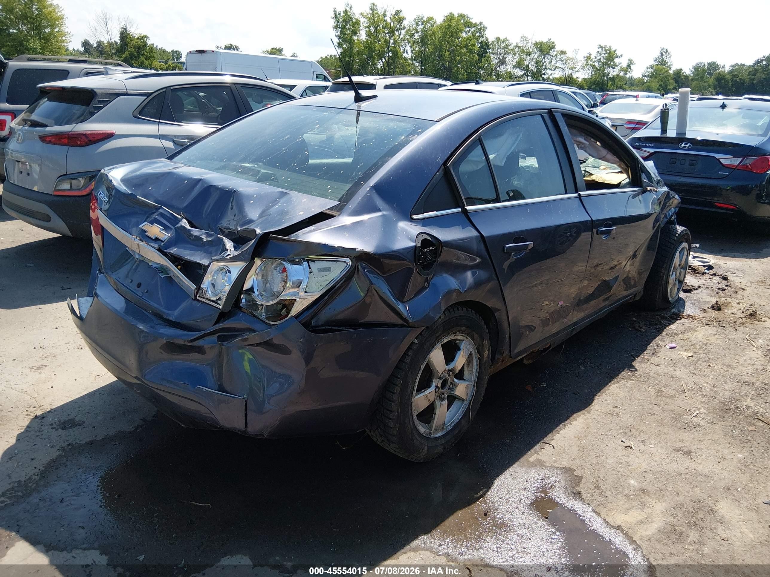 2014 Chevrolet Cruze 1lt Auto Blue vin: 1G1PC5SBXE7151789