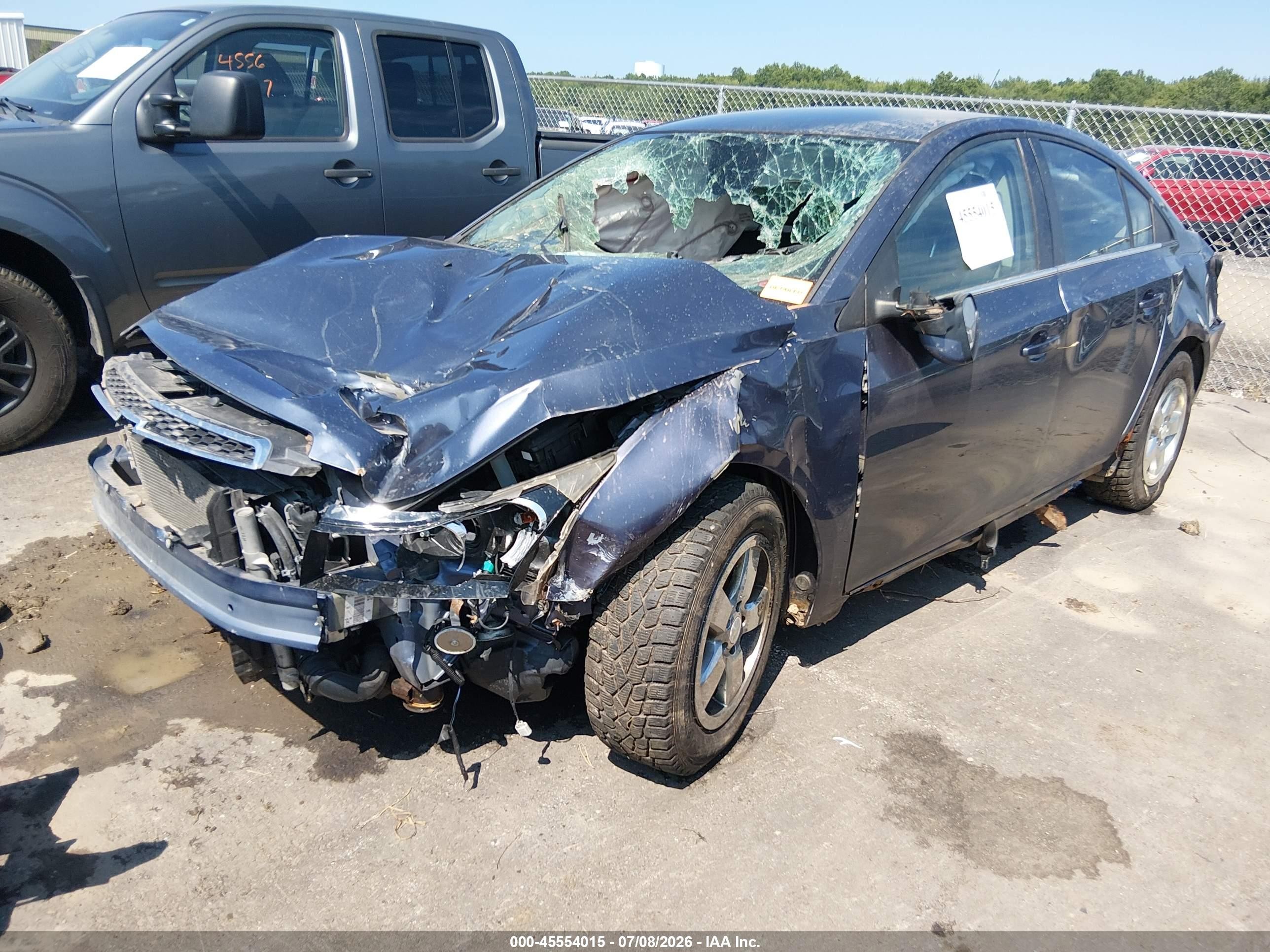 2014 Chevrolet Cruze 1lt Auto Blue vin: 1G1PC5SBXE7151789