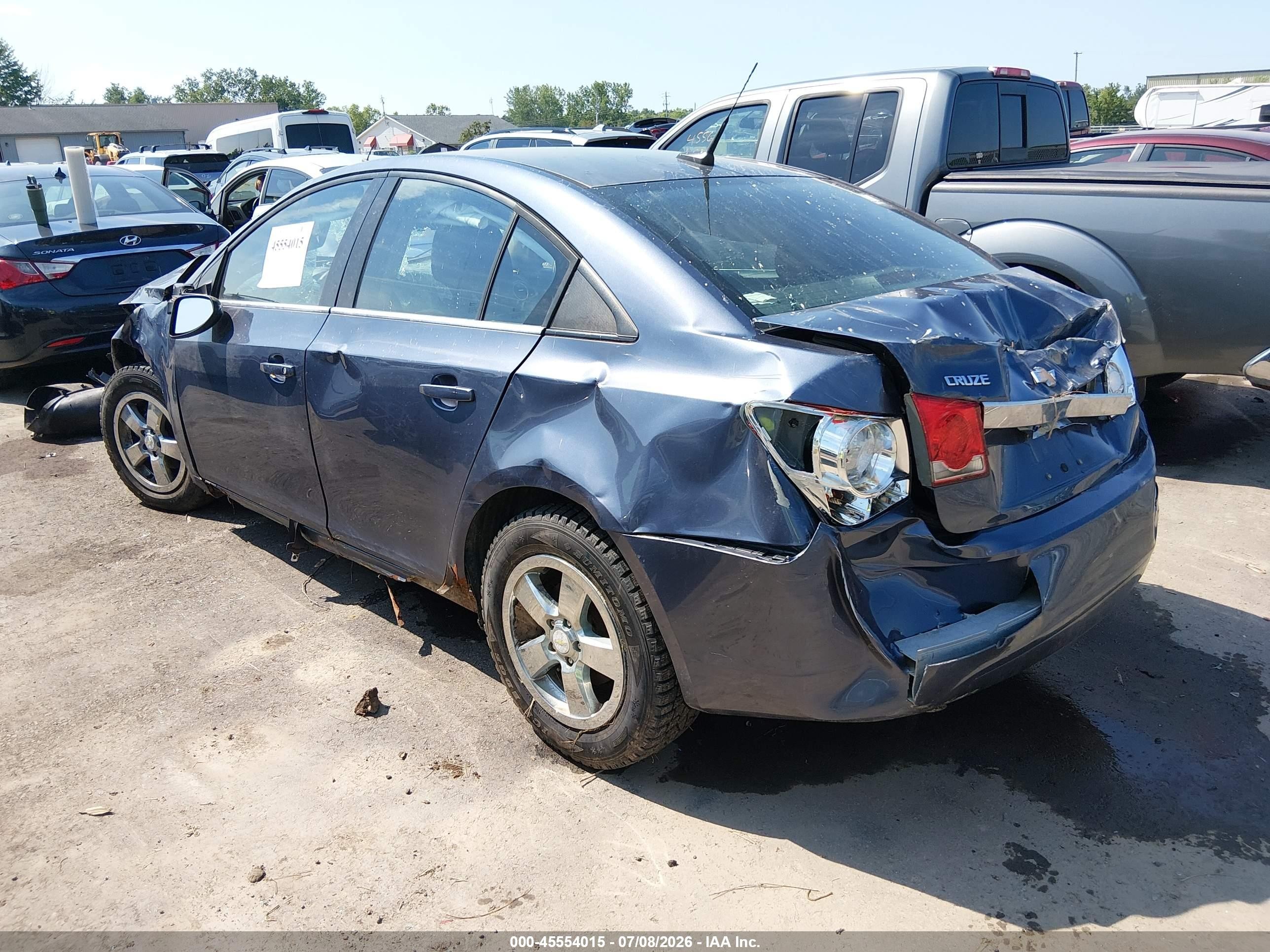 2014 Chevrolet Cruze 1lt Auto Blue vin: 1G1PC5SBXE7151789