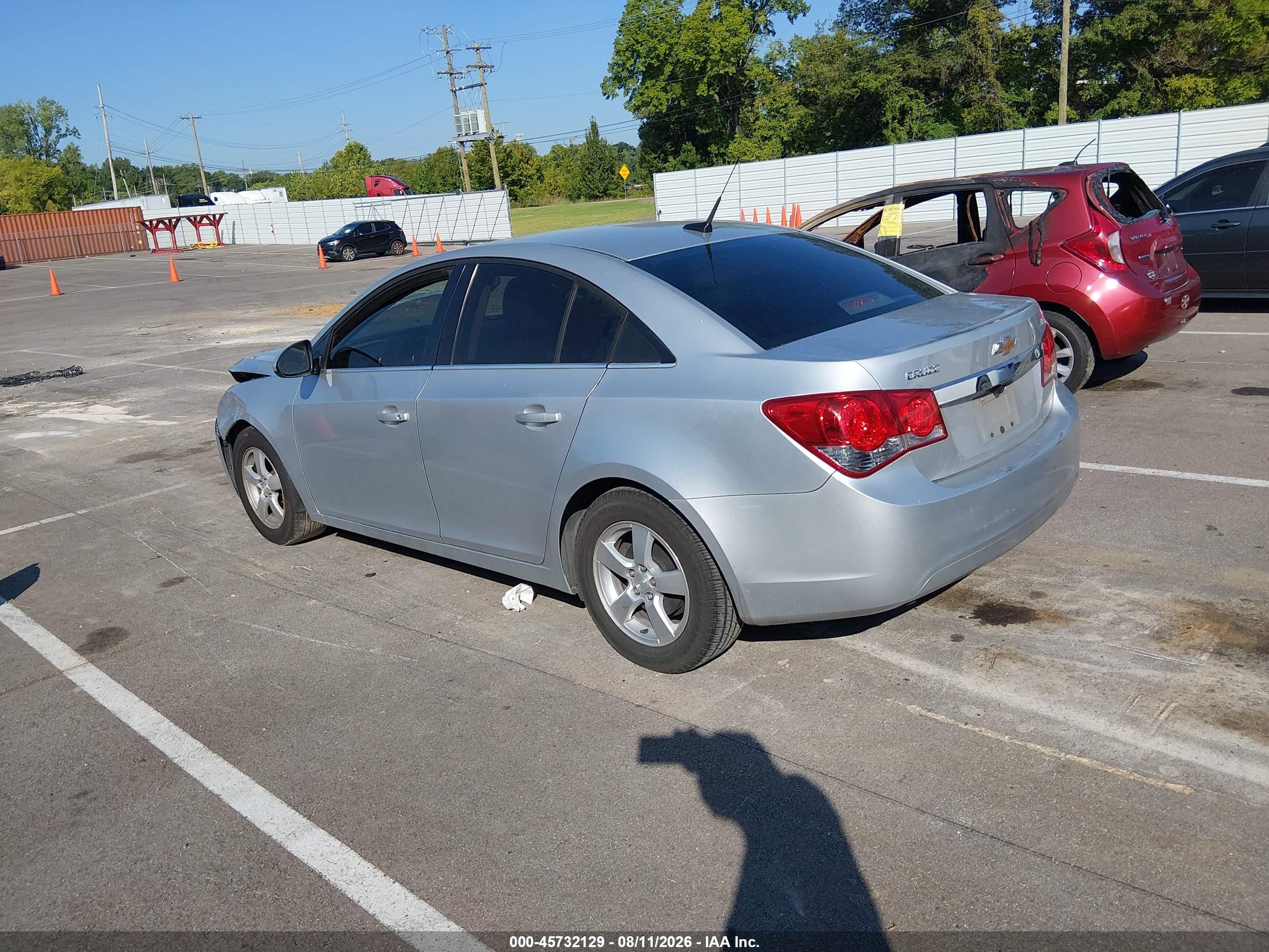 2014 Chevrolet Cruze 1lt Auto Серебряный vin: 1G1PC5SBXE7158872