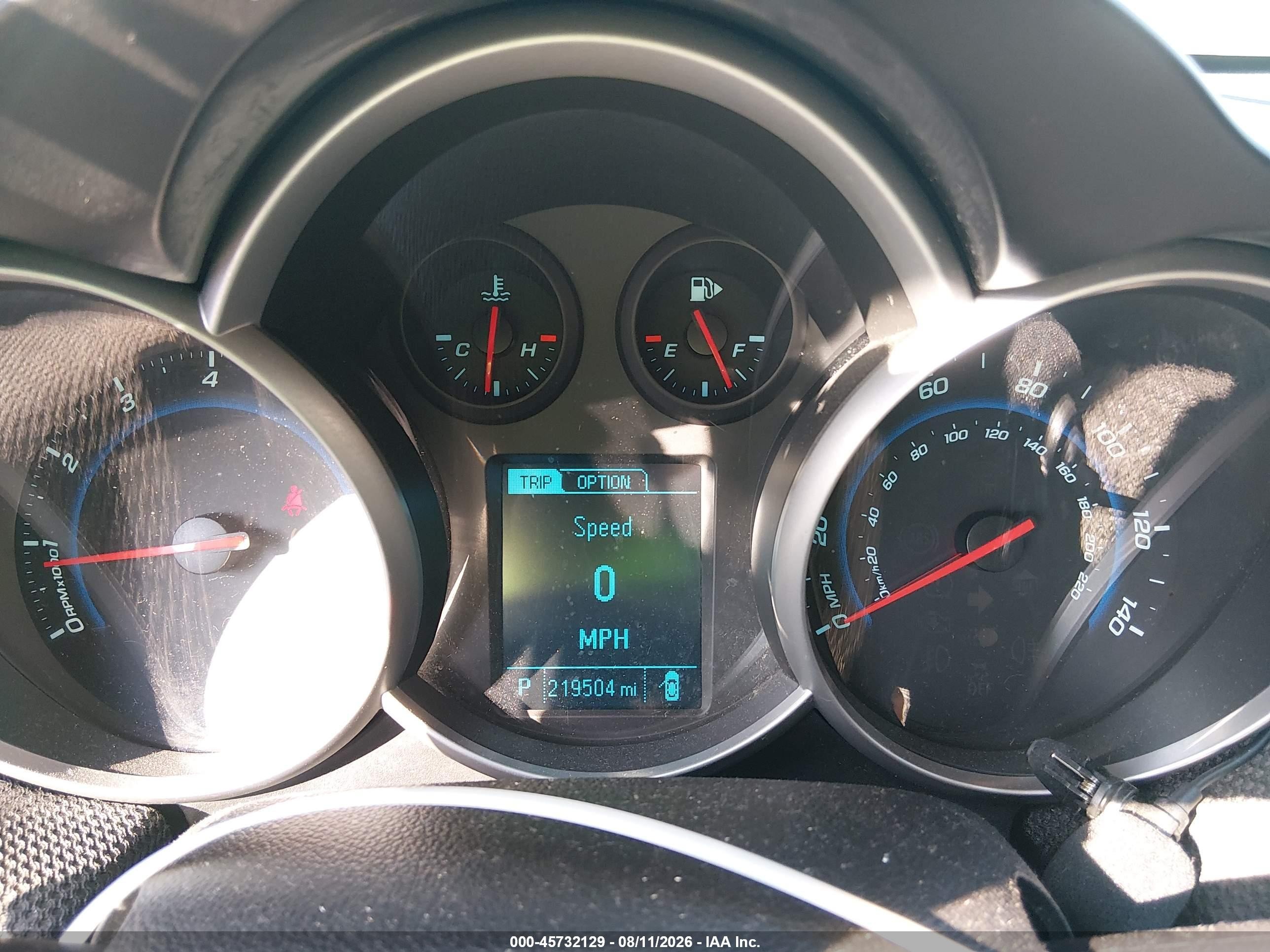 2014 Chevrolet Cruze 1lt Auto Серебряный vin: 1G1PC5SBXE7158872