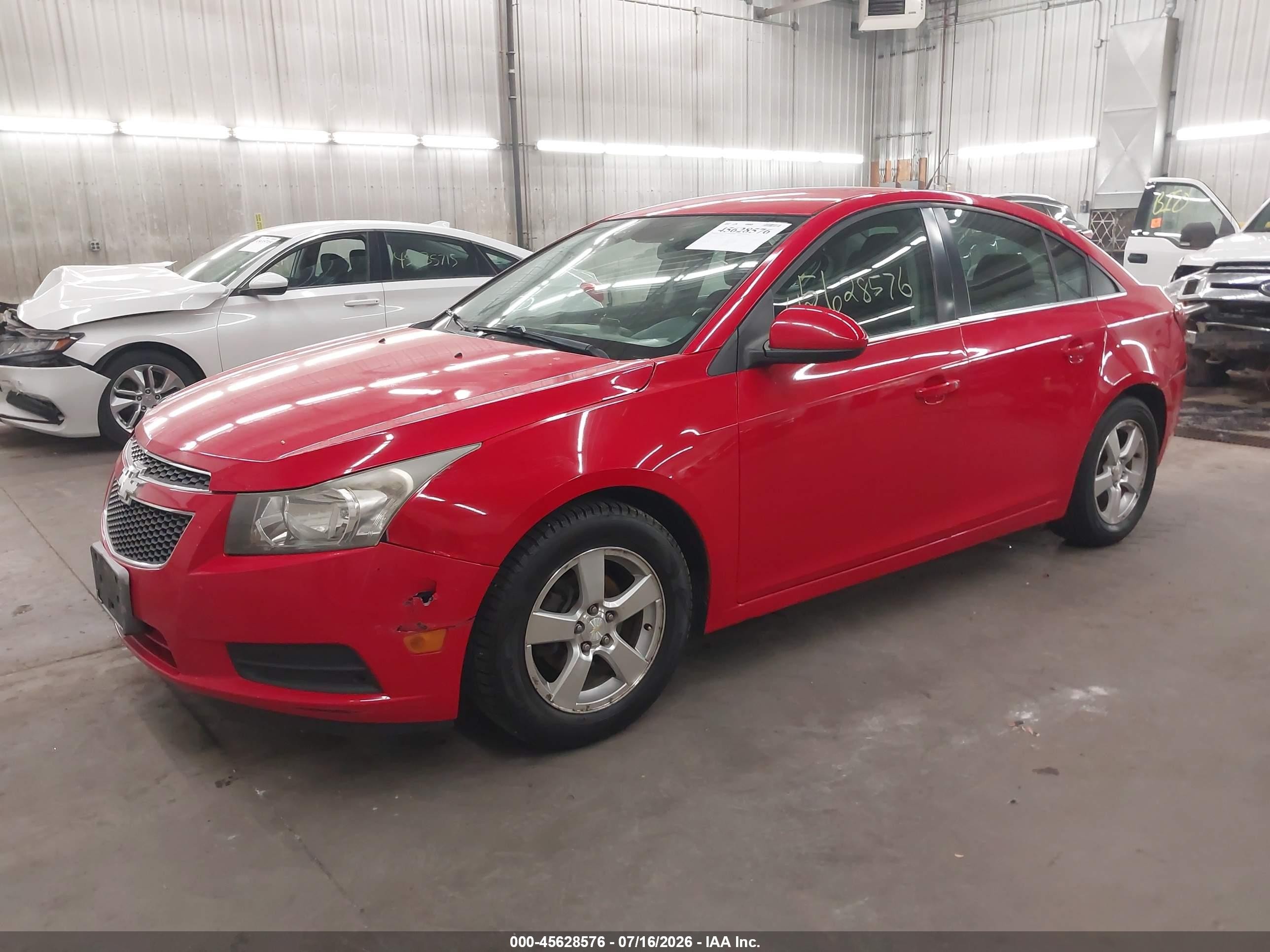 2014 Chevrolet Cruze 1lt Auto Красный vin: 1G1PC5SBXE7161819