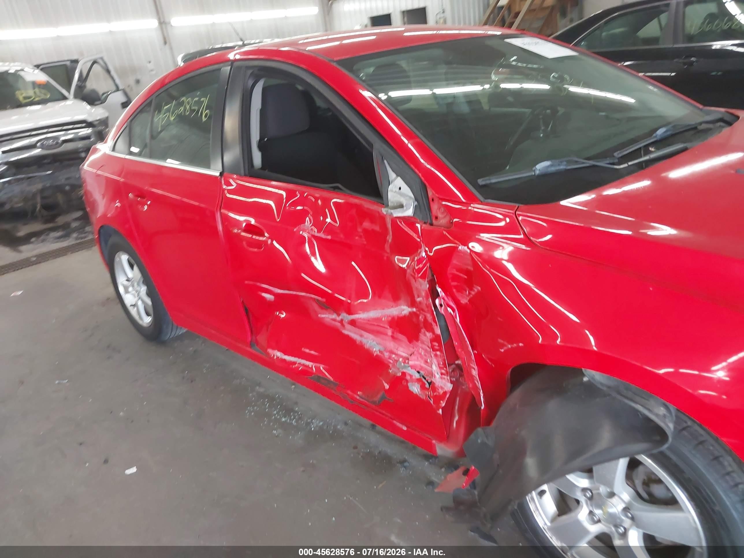 2014 Chevrolet Cruze 1lt Auto Красный vin: 1G1PC5SBXE7161819