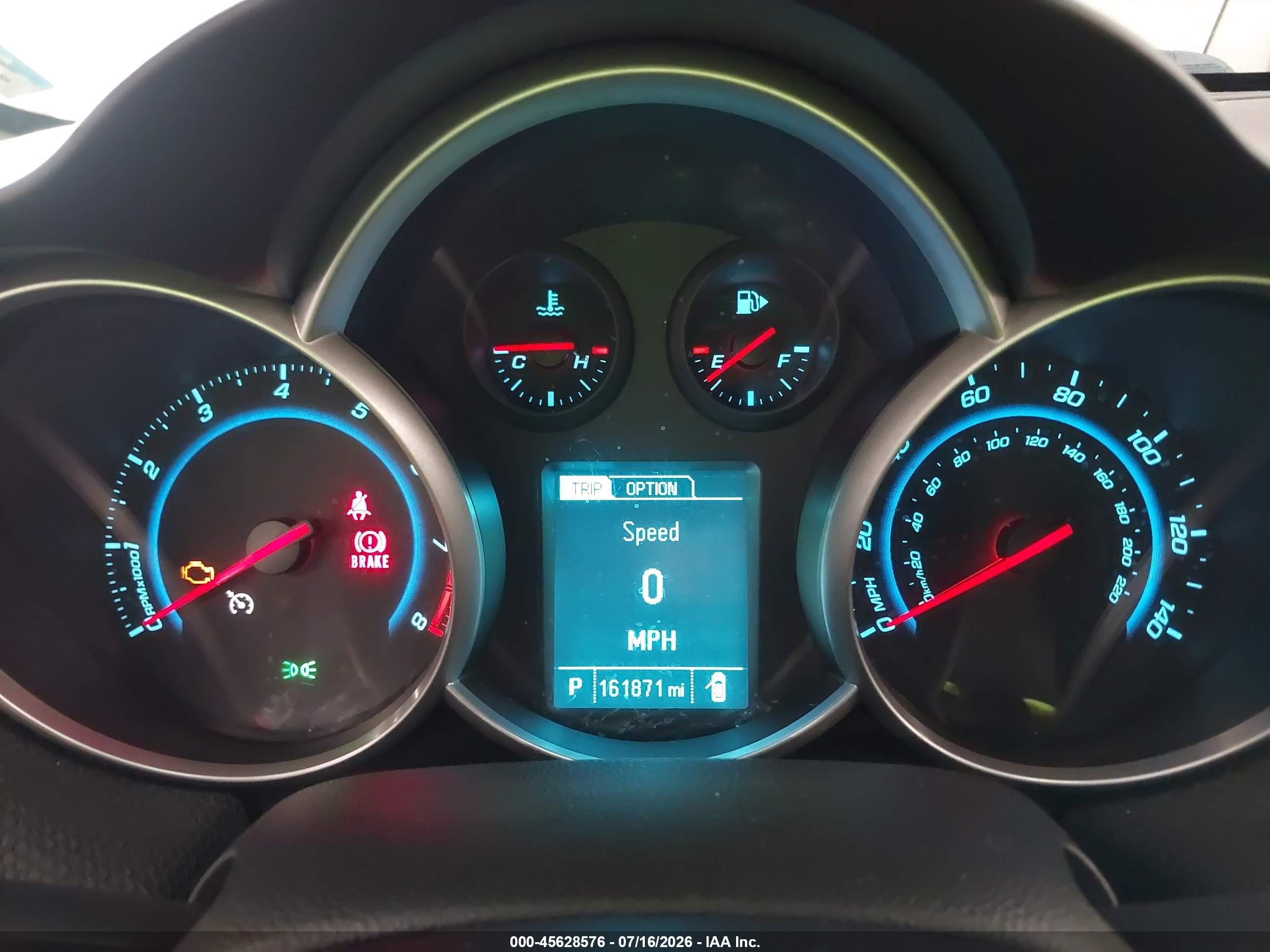 2014 Chevrolet Cruze 1lt Auto Красный vin: 1G1PC5SBXE7161819