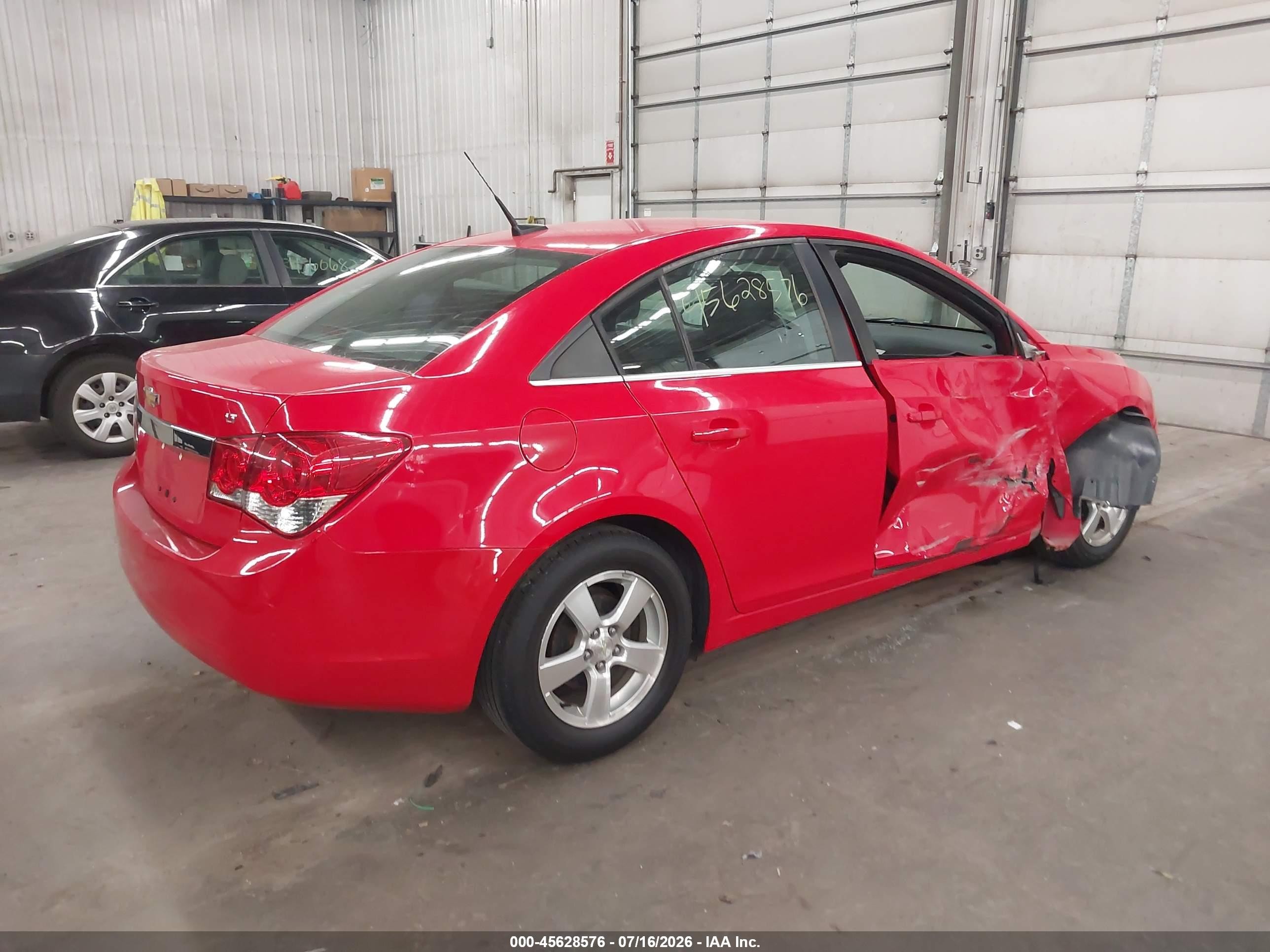 2014 Chevrolet Cruze 1lt Auto Красный vin: 1G1PC5SBXE7161819
